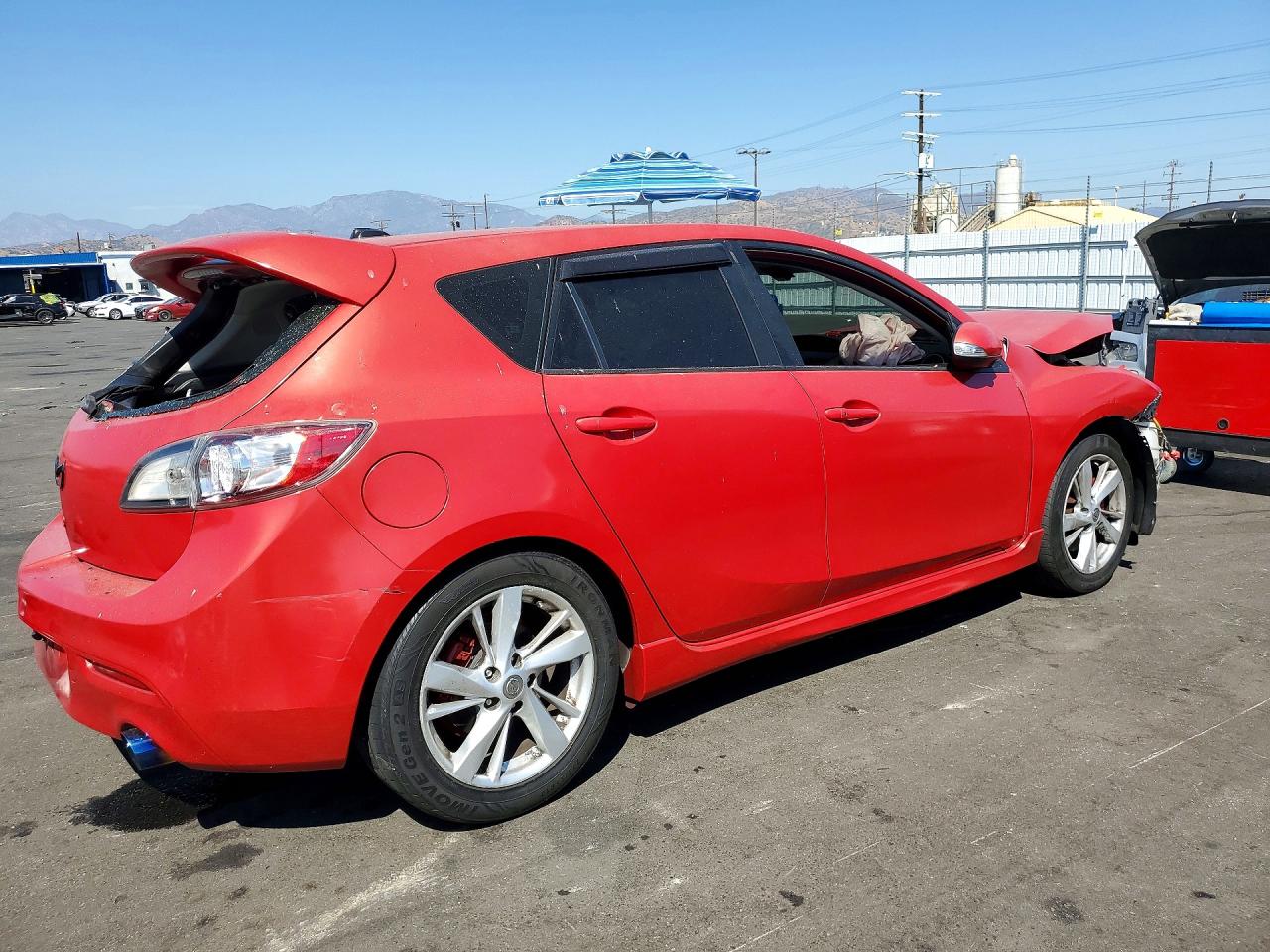 2011 Mazda Speed 3 Red vin: JM1BL1K43B1483230