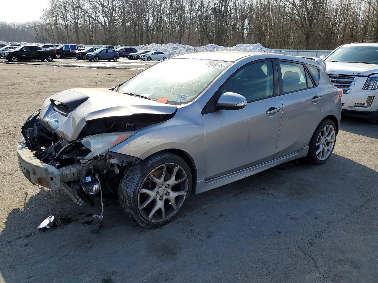 2011 Mazda Speed 3 Silver vin: JM1BL1K47B1398861