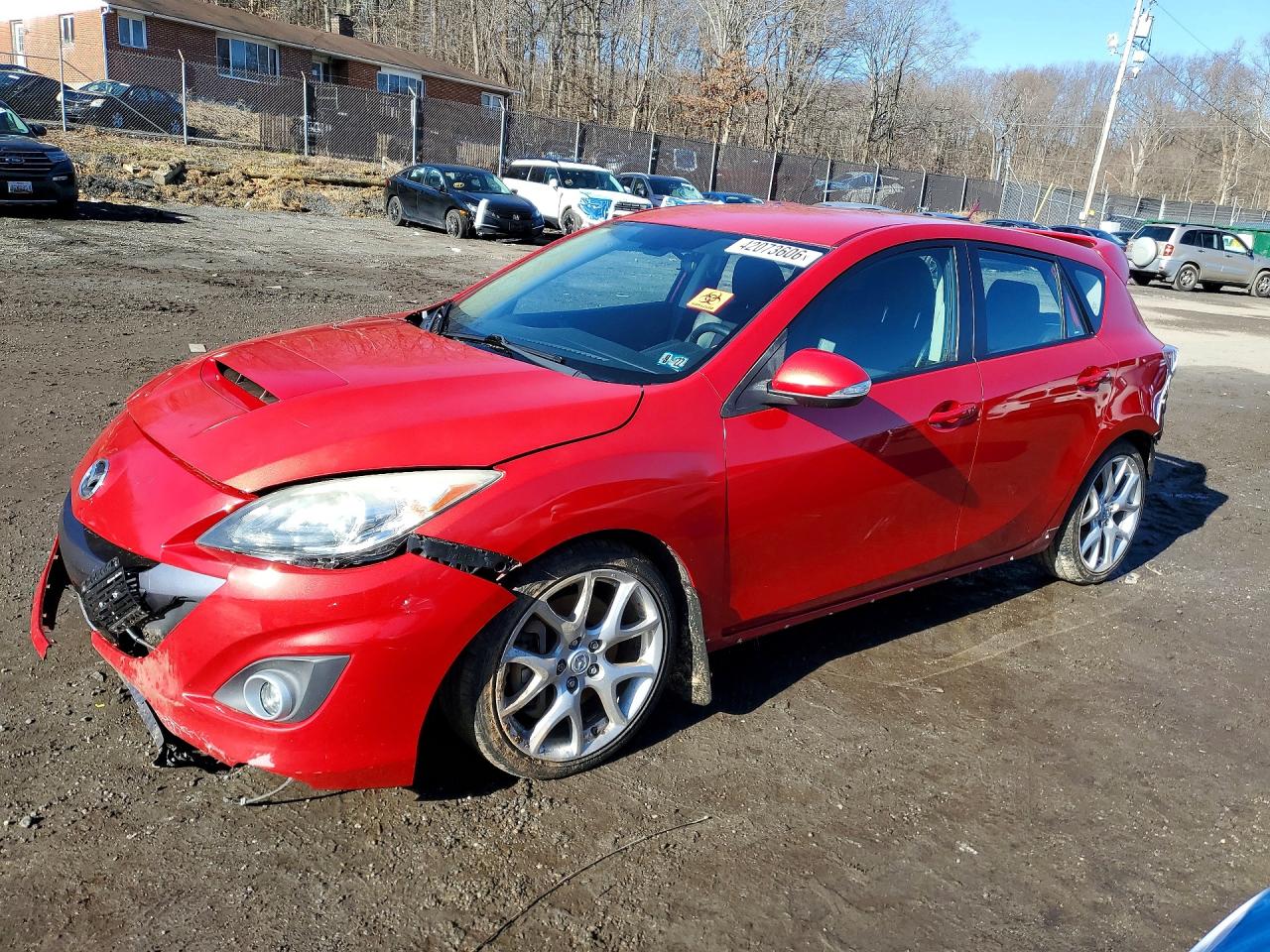 2011 Mazda Speed 3 Red vin: JM1BL1K49B1374741