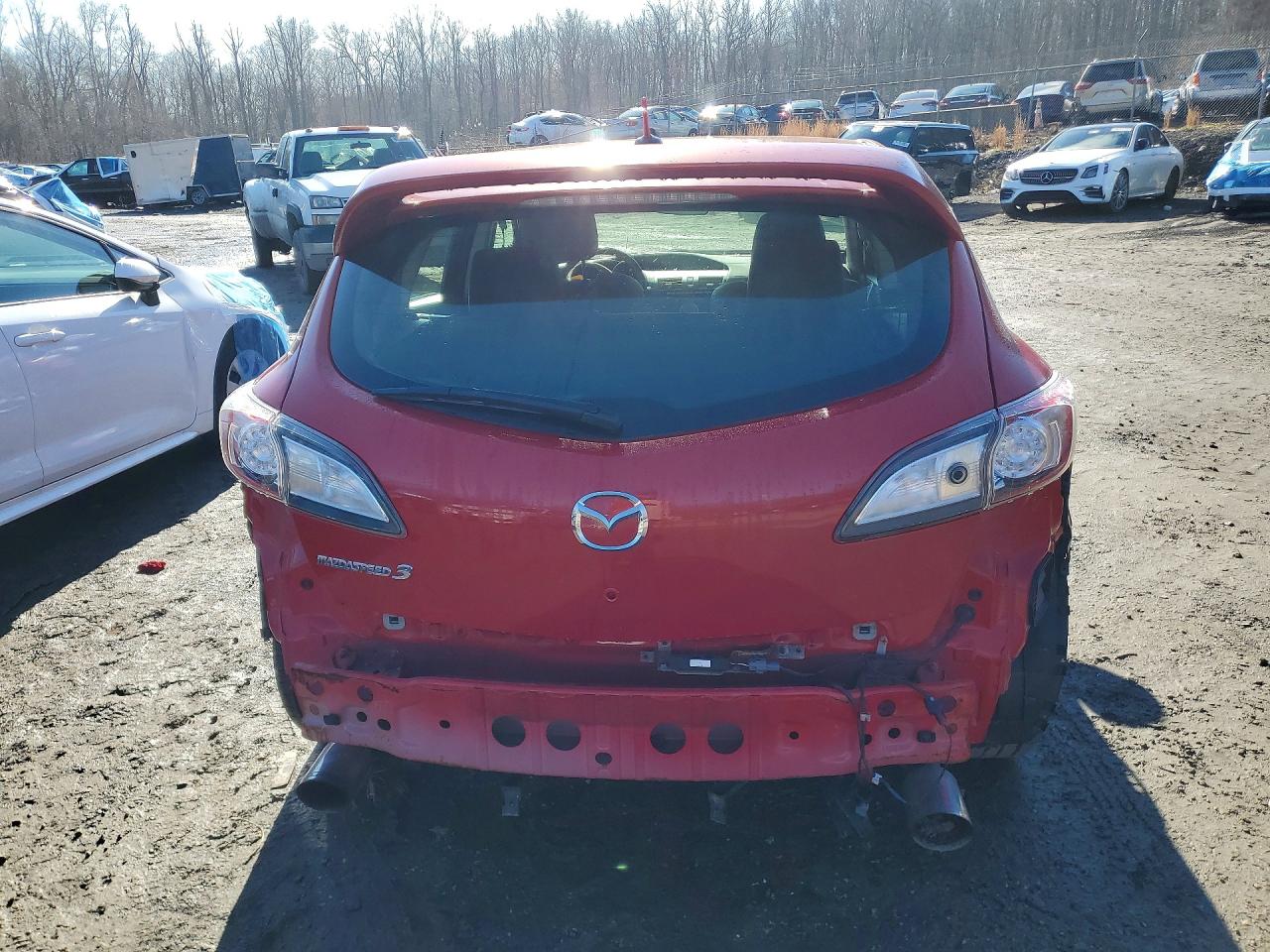 2011 Mazda Speed 3 Red vin: JM1BL1K49B1374741