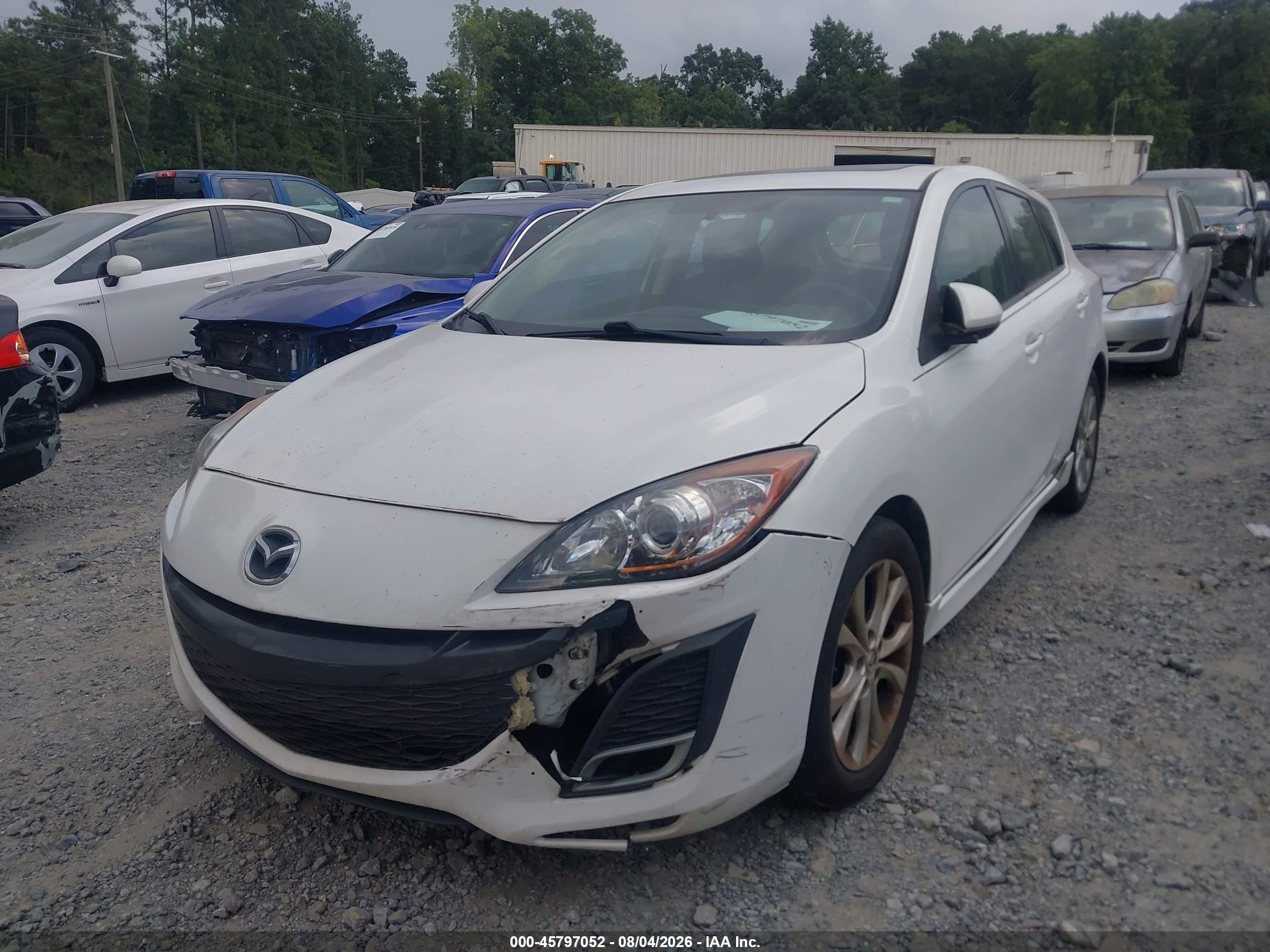 2011 Mazda Mazda3 S Sport Белый vin: JM1BL1K50B1417288