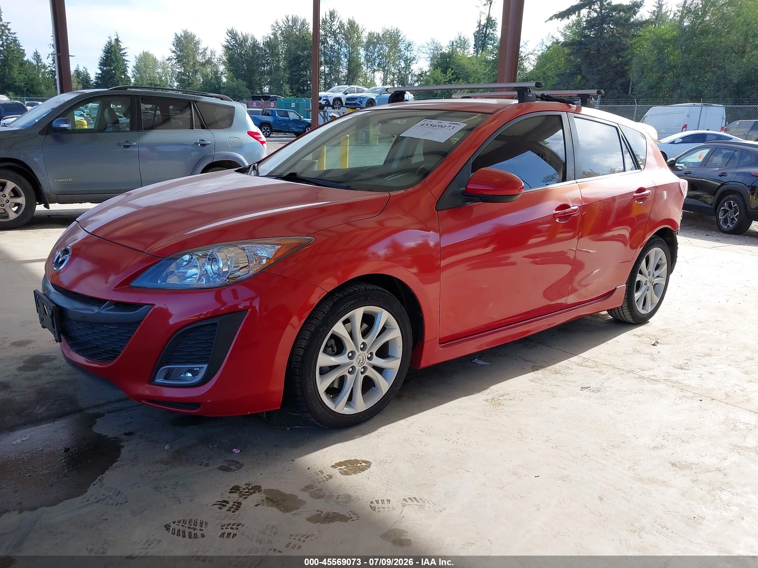 2011 Mazda Mazda3 S Sport Red vin: JM1BL1K52B1360723