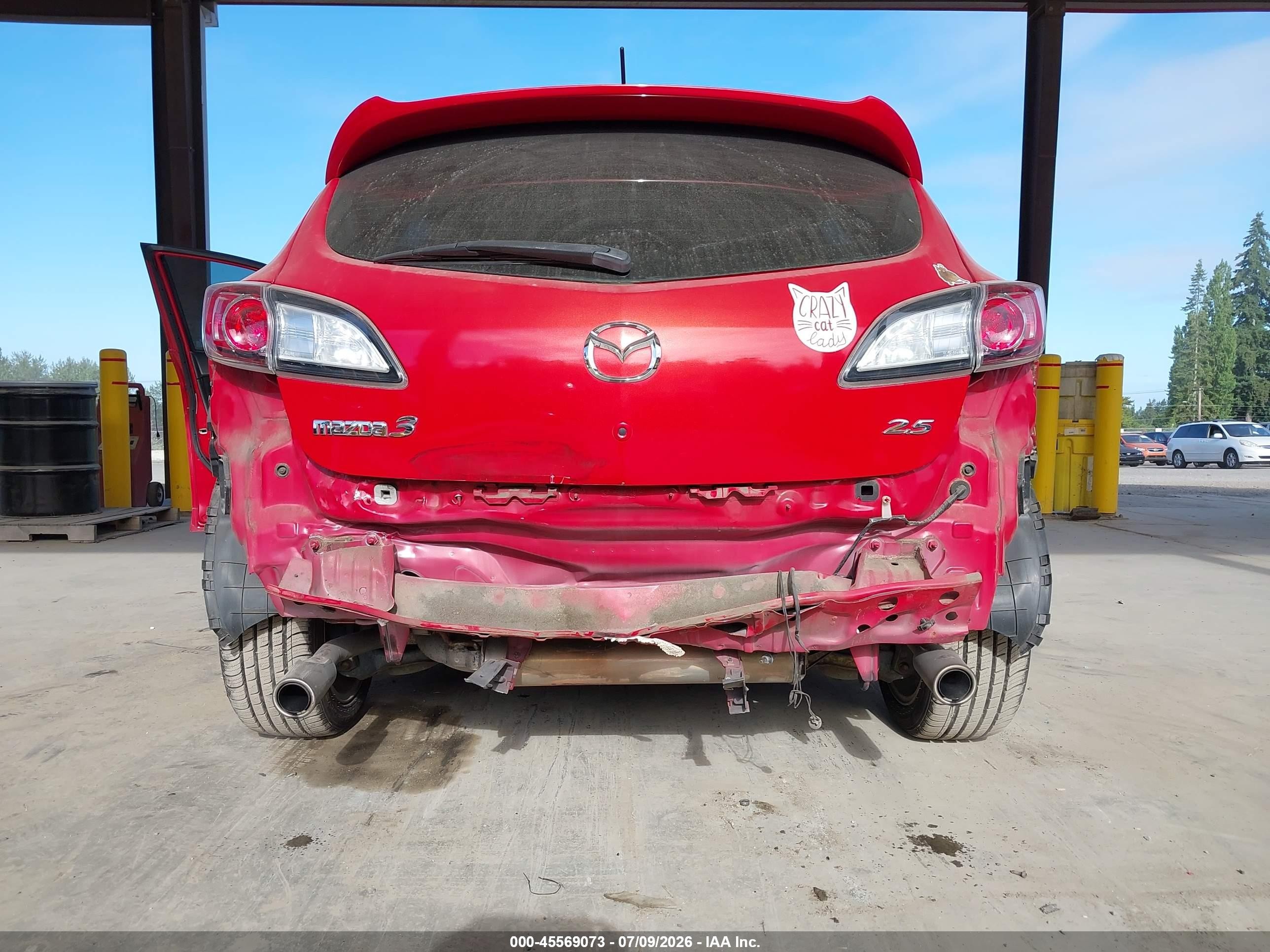 2011 Mazda Mazda3 S Sport Red vin: JM1BL1K52B1360723
