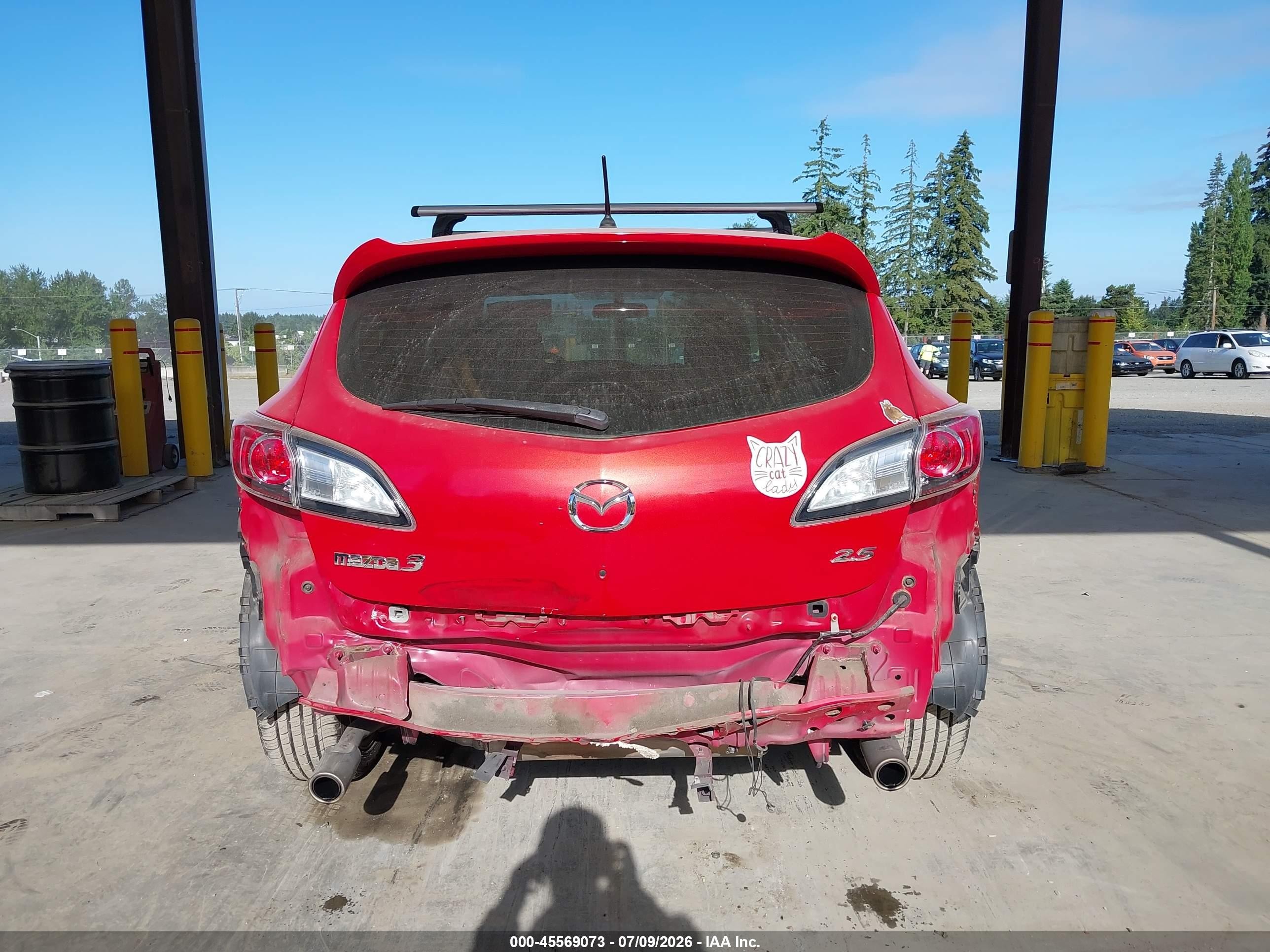 2011 Mazda Mazda3 S Sport Red vin: JM1BL1K52B1360723