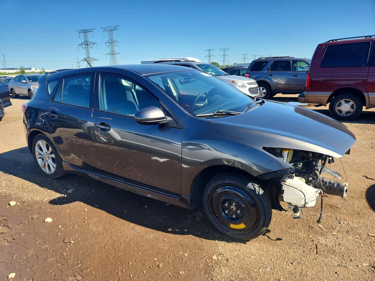 2011 Mazda 3 S Серый vin: JM1BL1K52B1414263