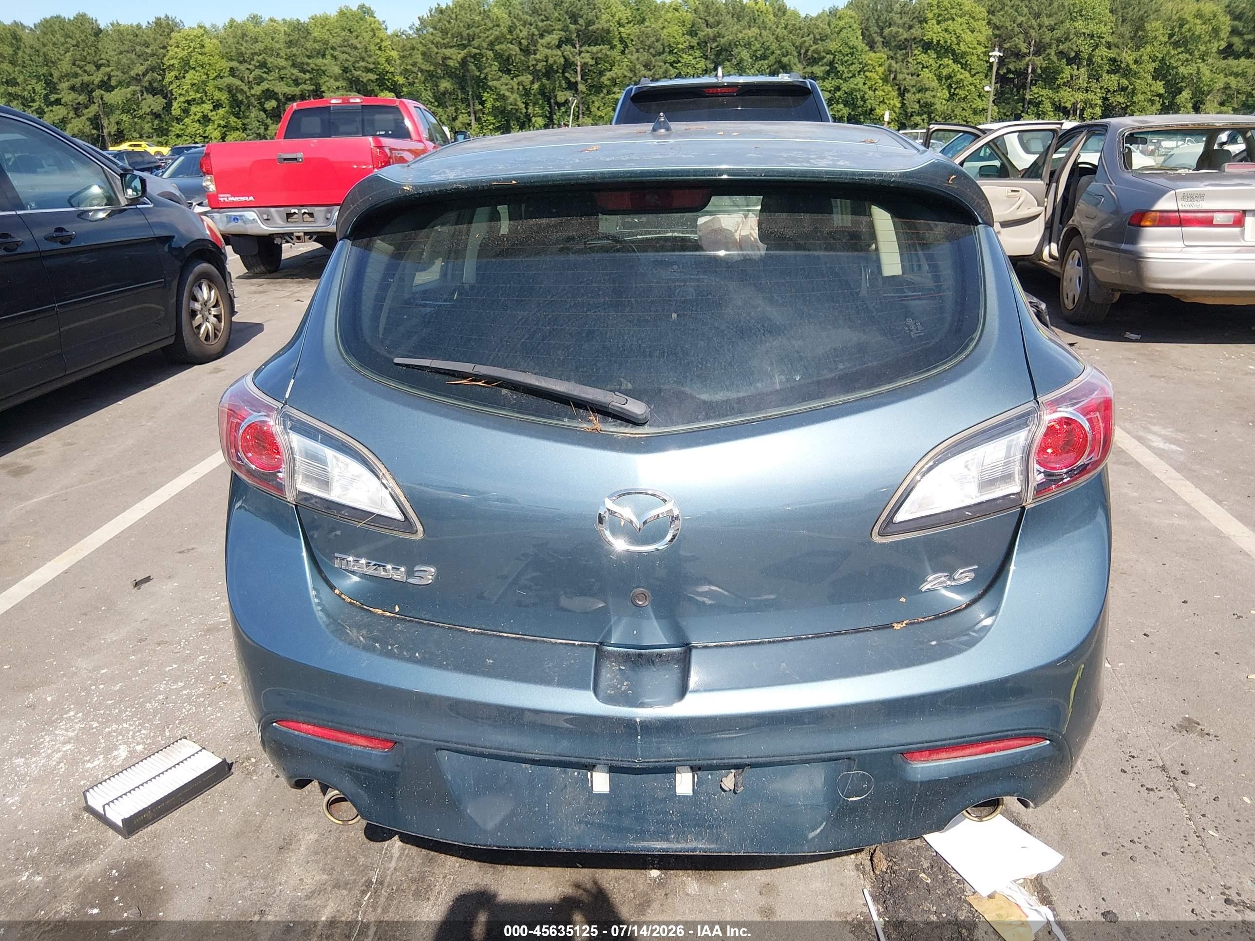 2011 Mazda Mazda3 S Sport Blue vin: JM1BL1K55B1437567