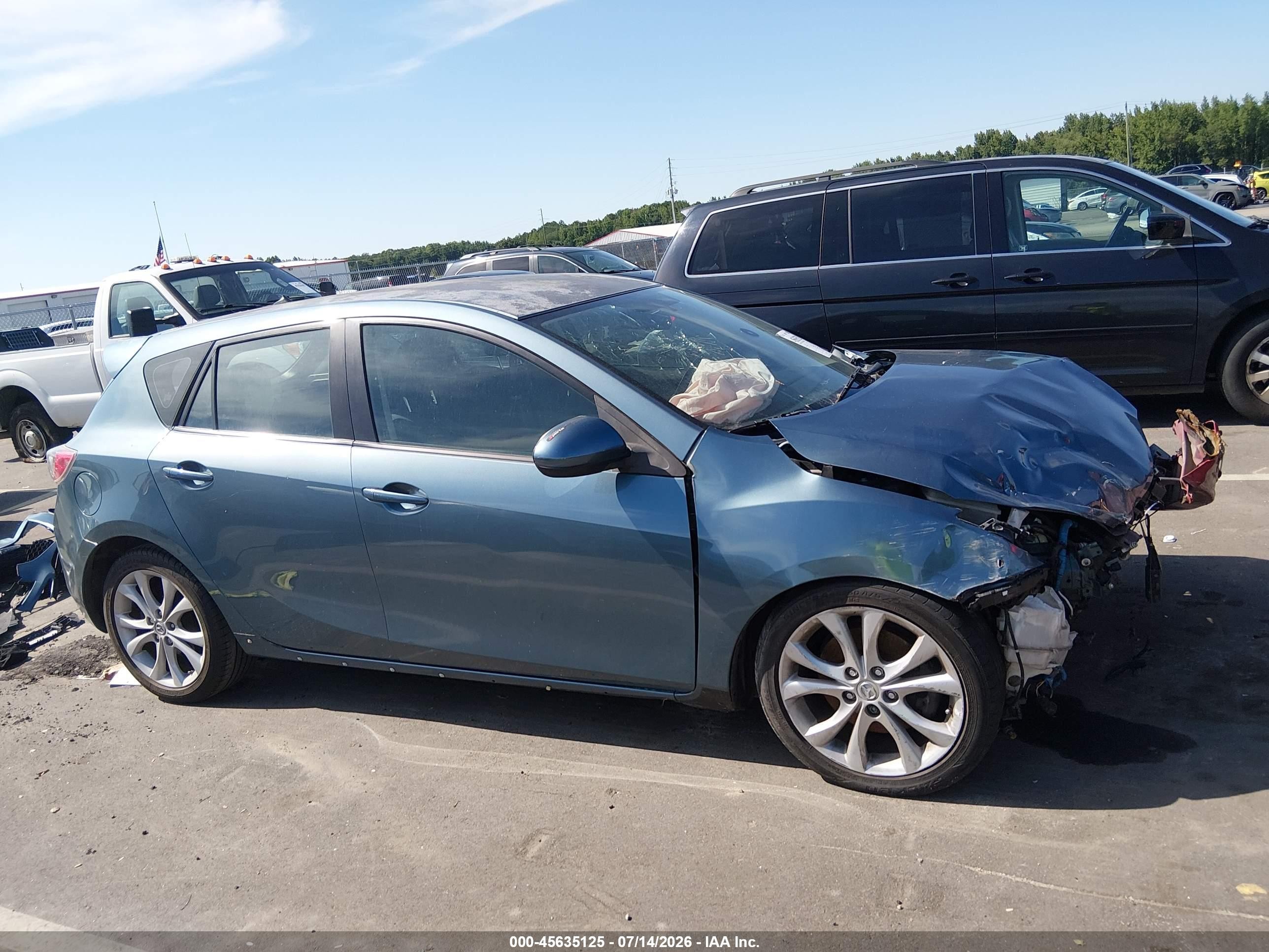 2011 Mazda Mazda3 S Sport Blue vin: JM1BL1K55B1437567
