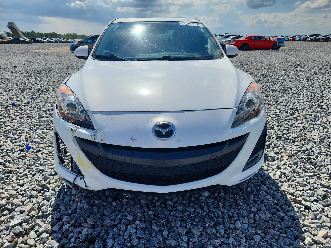 2011 Mazda 3 S White vin: JM1BL1K55B1465191