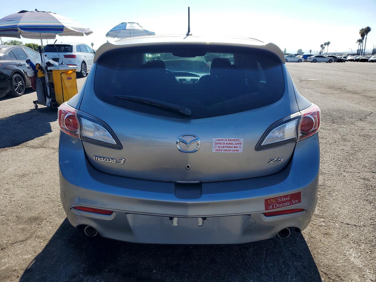 2011 Mazda 3 S Gray vin: JM1BL1K63B1476117