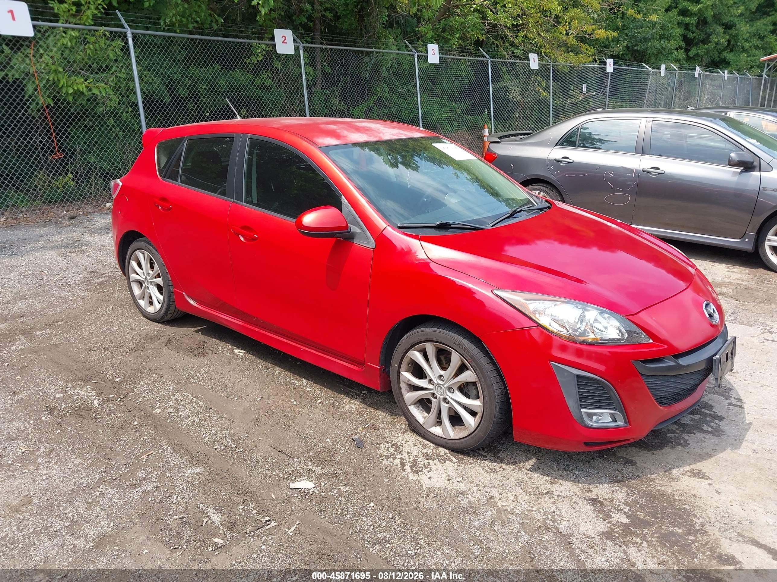2011 Mazda Mazda3 S Sport Red vin: JM1BL1K65B1440994
