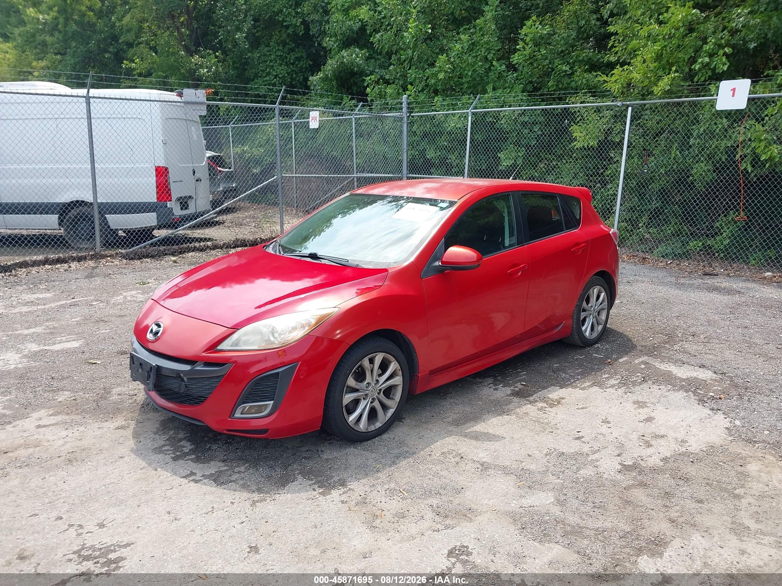 2011 Mazda Mazda3 S Sport Красный vin: JM1BL1K65B1440994