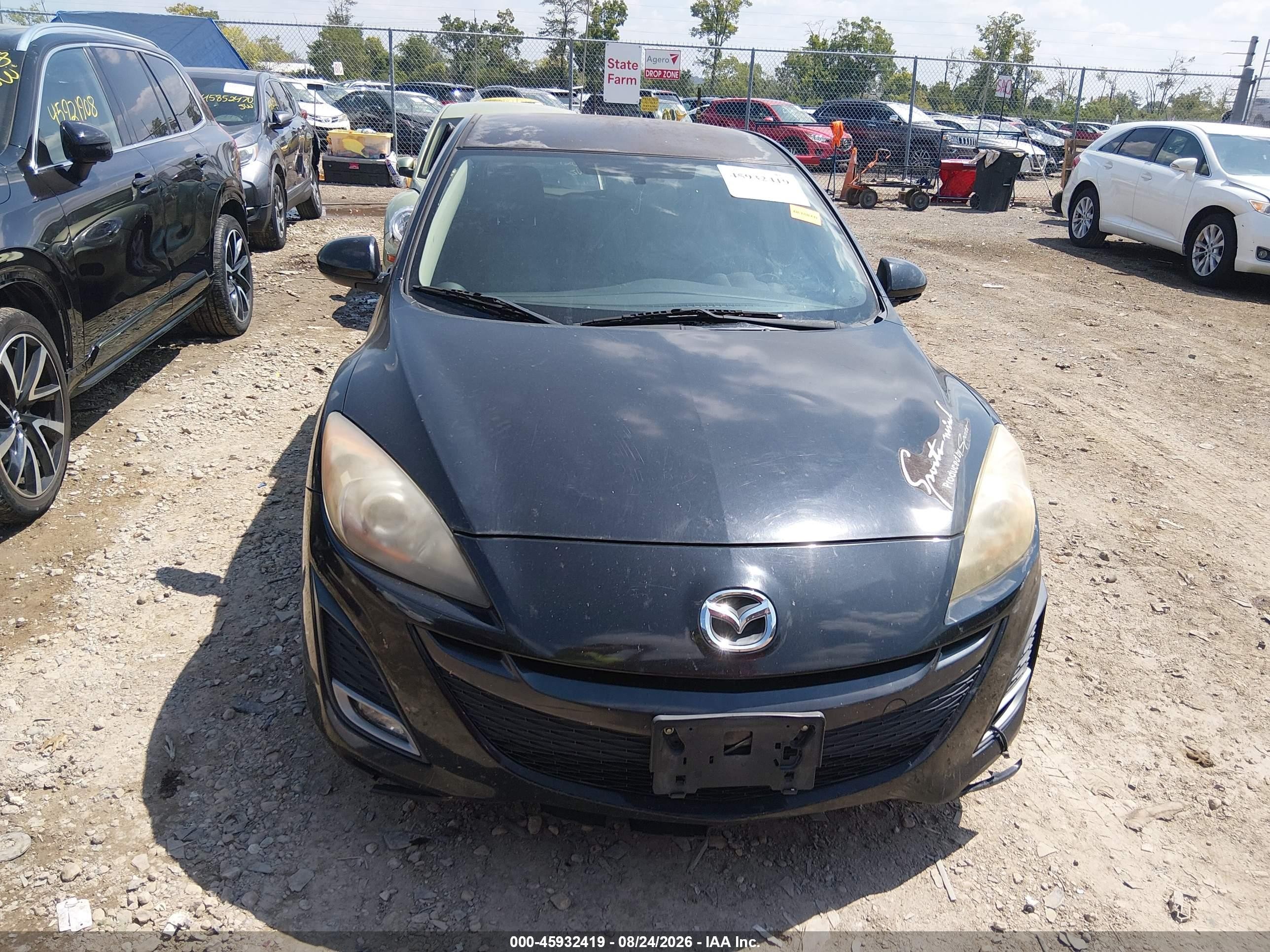2011 Mazda Mazda3 S Sport Black vin: JM1BL1K68B1487100