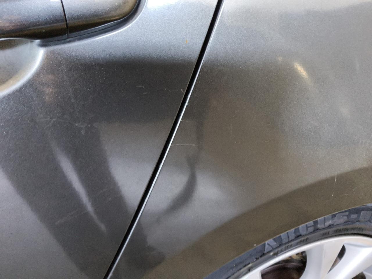2011 Mazda 3 S Charcoal vin: JM1BL1K69B1451268 Damage: Left Qtr Panel, Heavy Scratch, 1/2 To 1 Inch