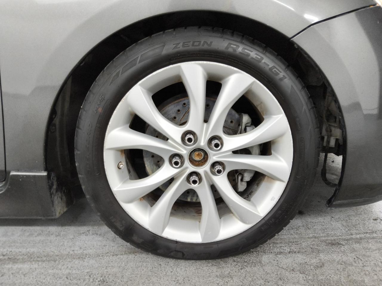 2011 Mazda 3 S Charcoal vin: JM1BL1K69B1451268 Damage: Right Front Wheel, Curb Rash, > 12 Inches