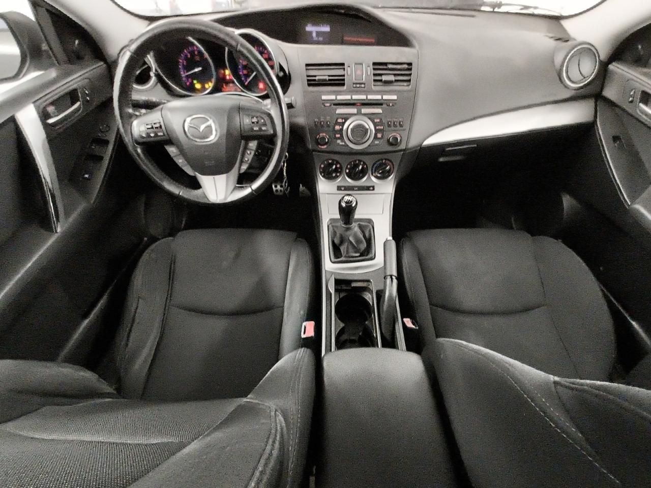 2011 Mazda 3 S Charcoal vin: JM1BL1K69B1451268 Damage: Left Front Seat Cushion, Torn, 7 To 8 Inches