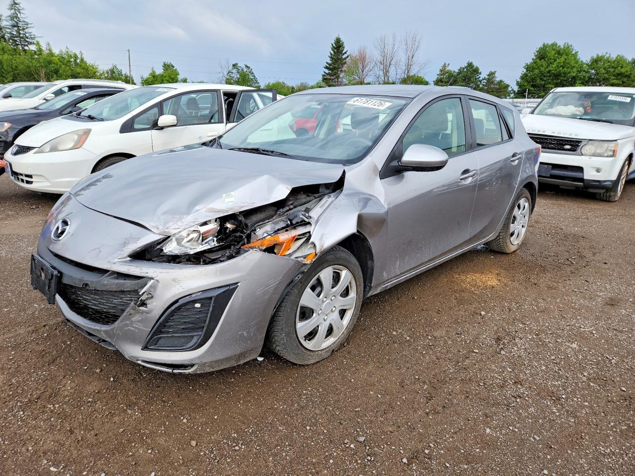 2011 Mazda 3 I Silver vin: JM1BL1KF4B1445023