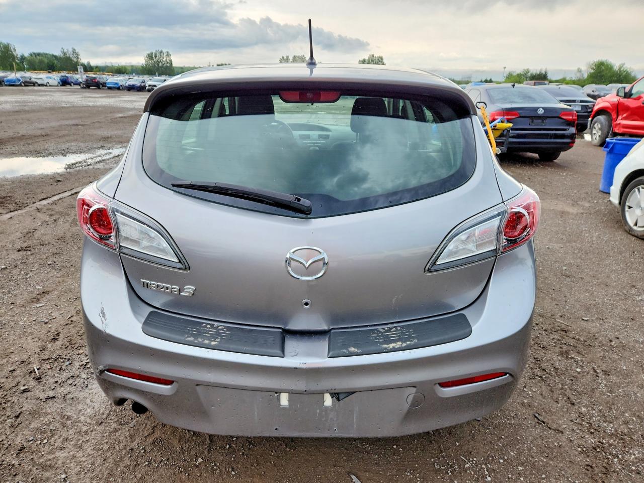 2011 Mazda 3 I Silver vin: JM1BL1KF4B1445023
