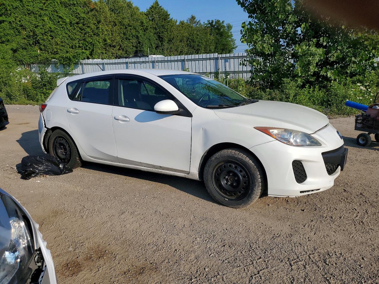 2012 Mazda 3 I White vin: JM1BL1KF5C1535444
