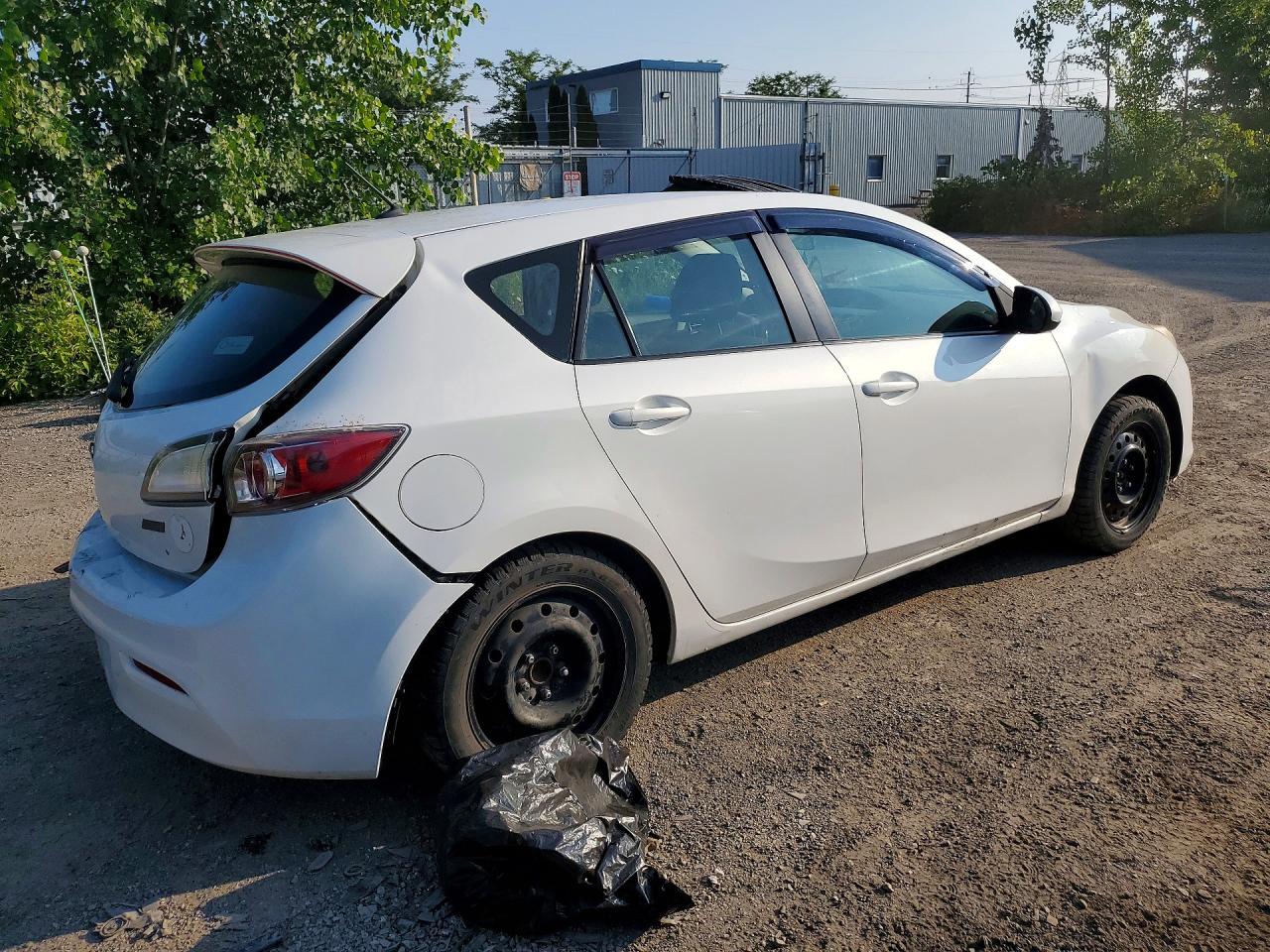 2012 Mazda 3 I White vin: JM1BL1KF5C1535444
