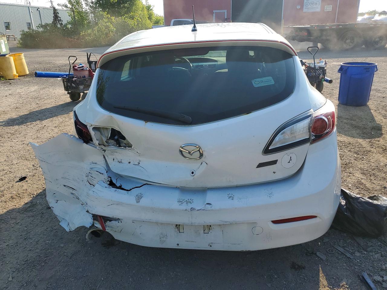 2012 Mazda 3 I White vin: JM1BL1KF5C1535444