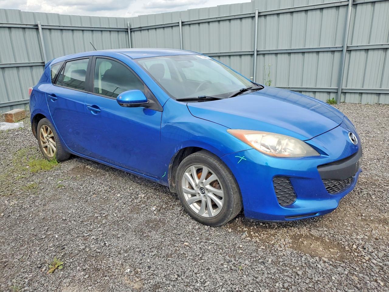 2013 Mazda 3 Hatchback Blue vin: JM1BL1KF7D1742743