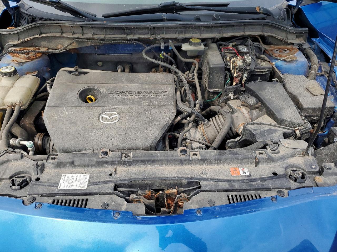 2013 Mazda 3 Hatchback Blue vin: JM1BL1KF7D1742743