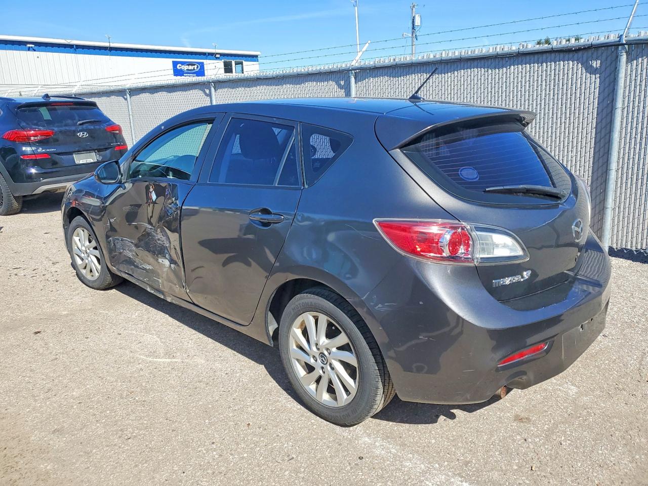 2013 Mazda 3 I Charcoal vin: JM1BL1KFXD1747290