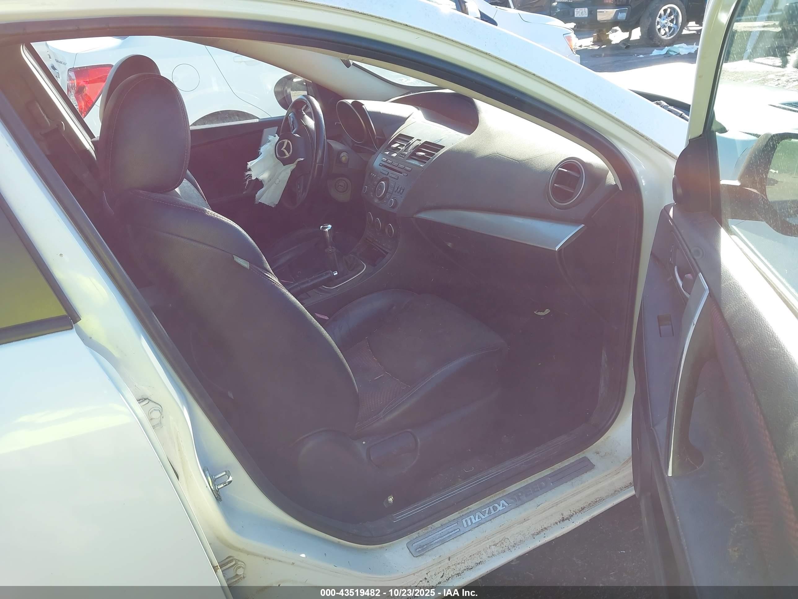 2012 Mazda Mazdaspeed3 Touring White vin: JM1BL1L31C1529810