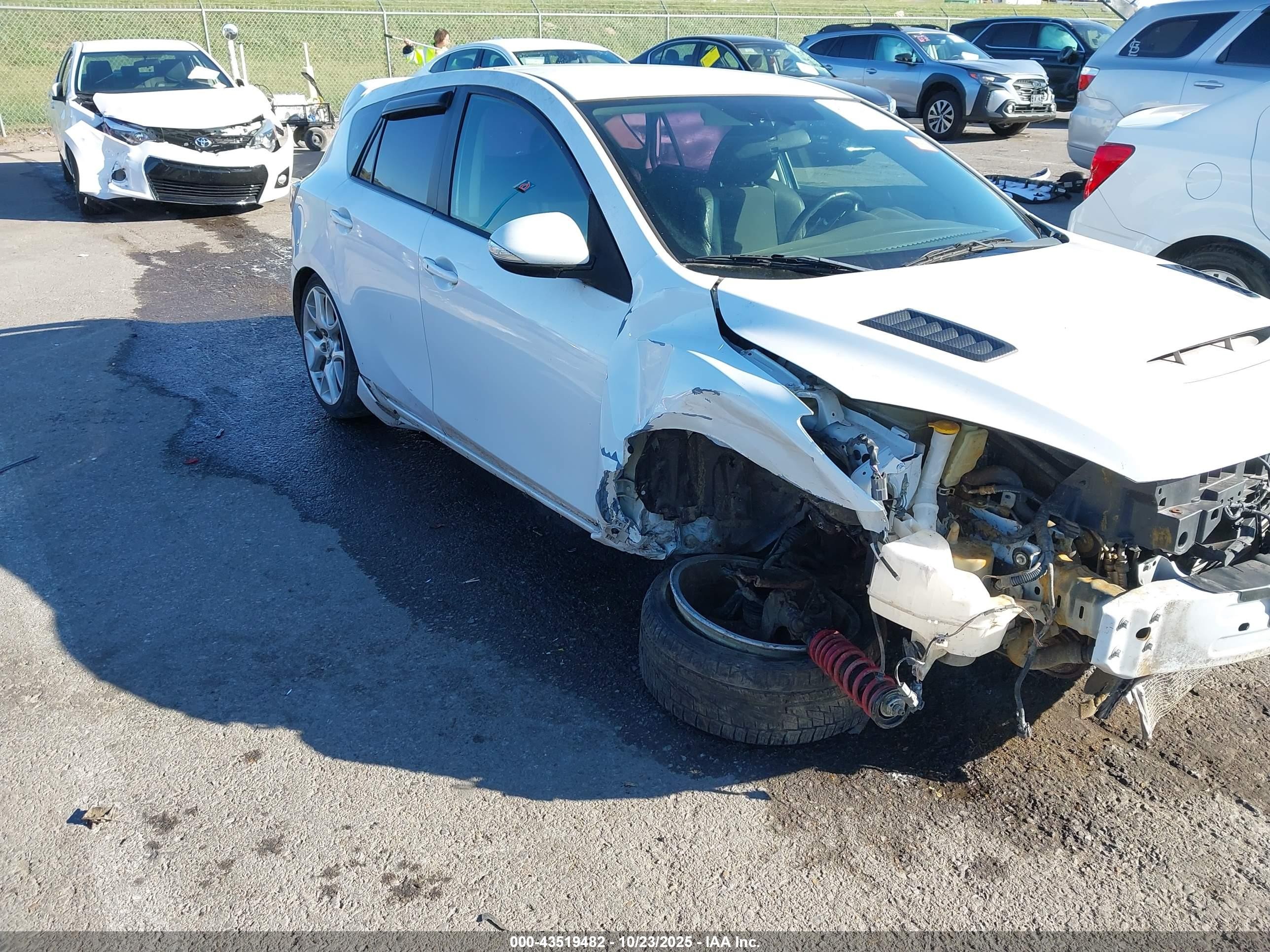 2012 Mazda Mazdaspeed3 Touring White vin: JM1BL1L31C1529810