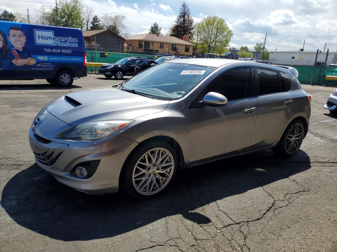 2012 Mazda Speed 3 Silver vin: JM1BL1L33C1606693