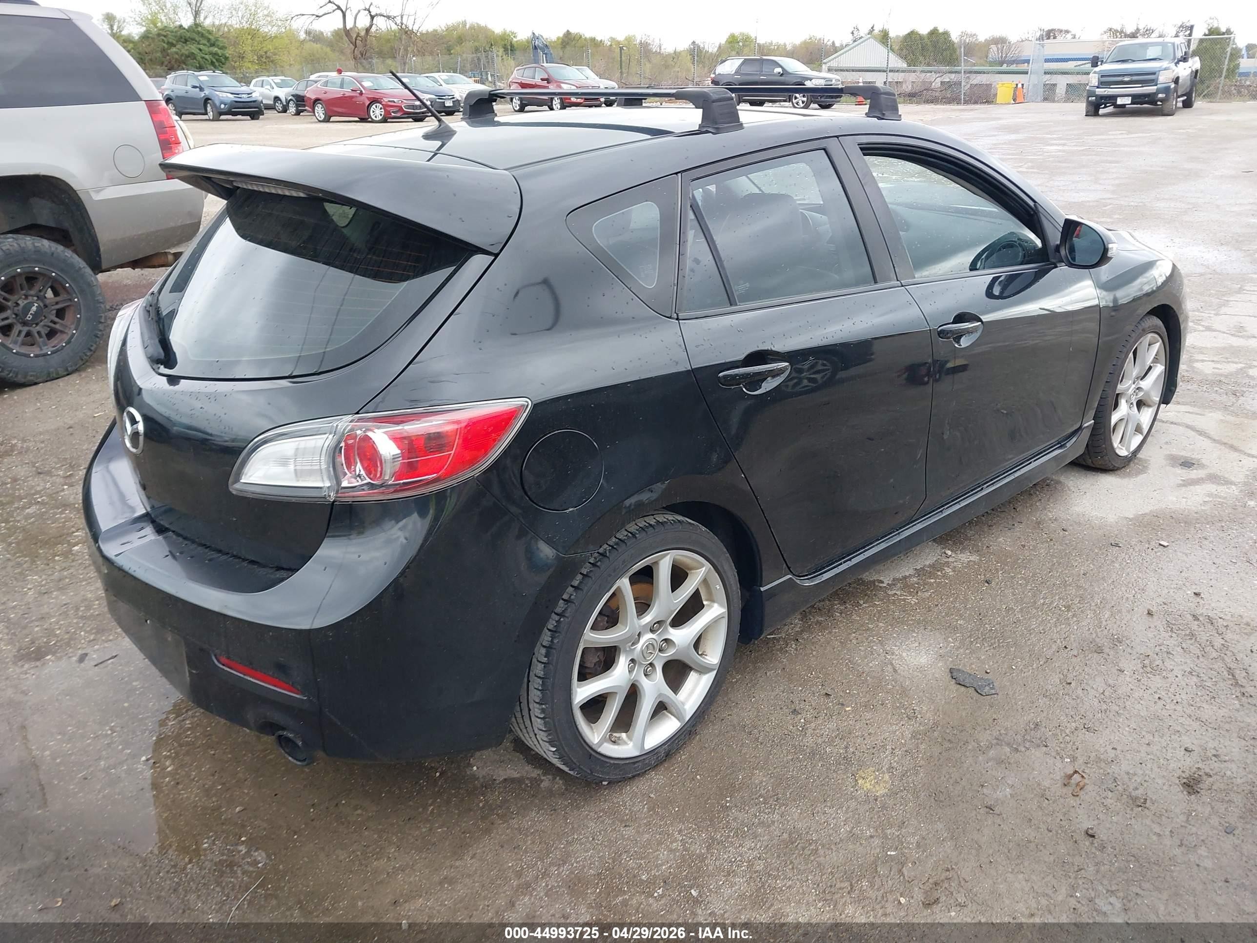 2012 Mazda Mazdaspeed3 Touring Black vin: JM1BL1L33C1699392