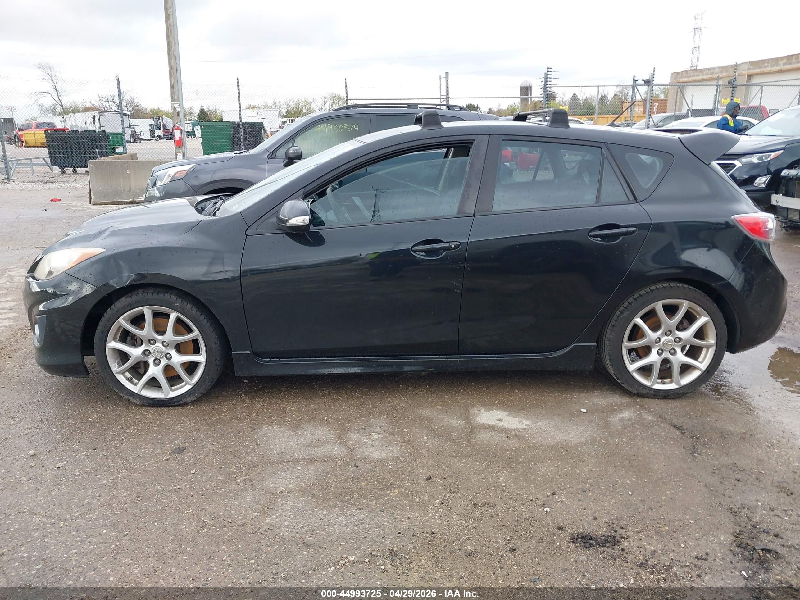 2012 Mazda Mazdaspeed3 Touring Black vin: JM1BL1L33C1699392