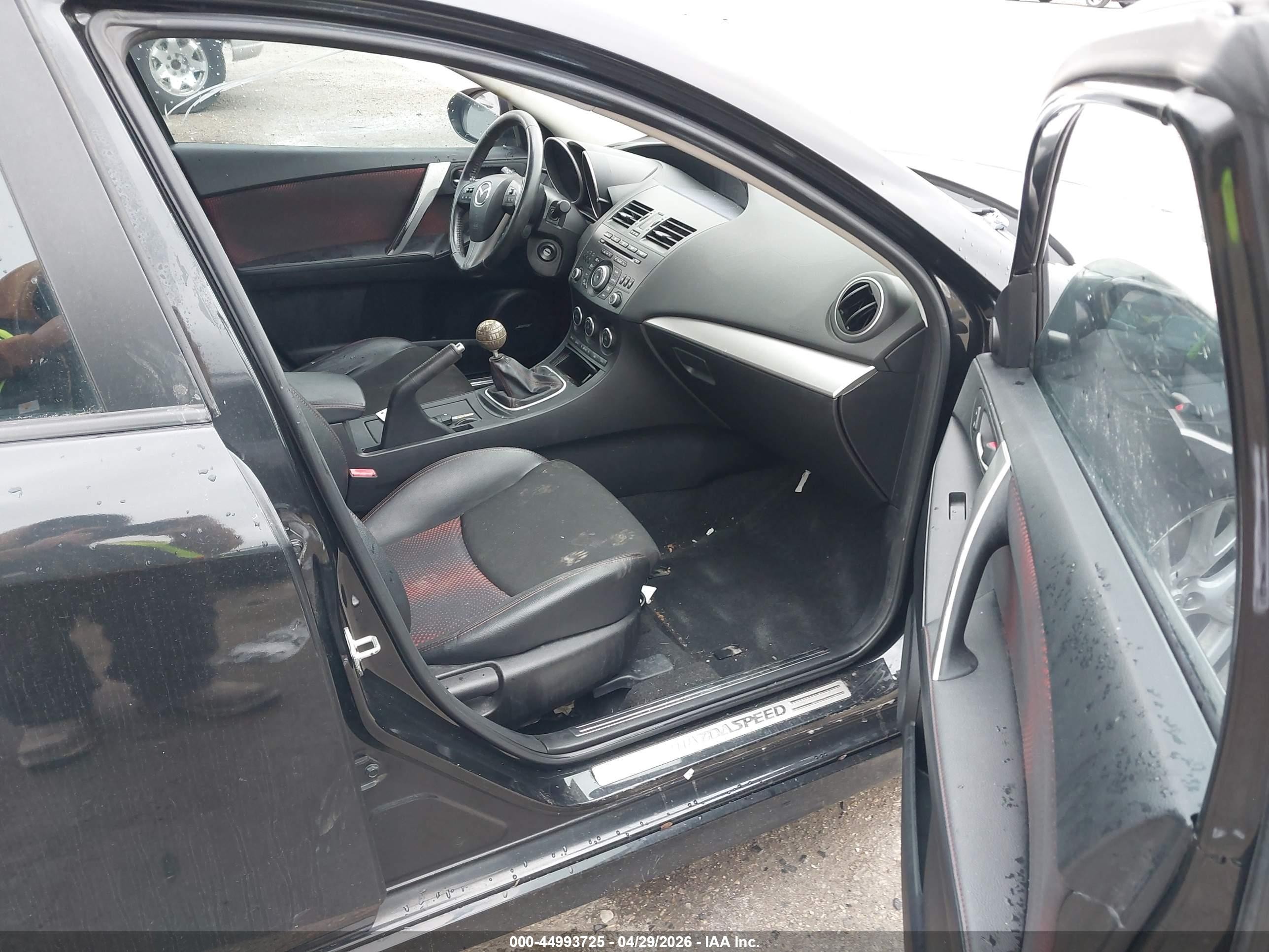 2012 Mazda Mazdaspeed3 Touring Black vin: JM1BL1L33C1699392