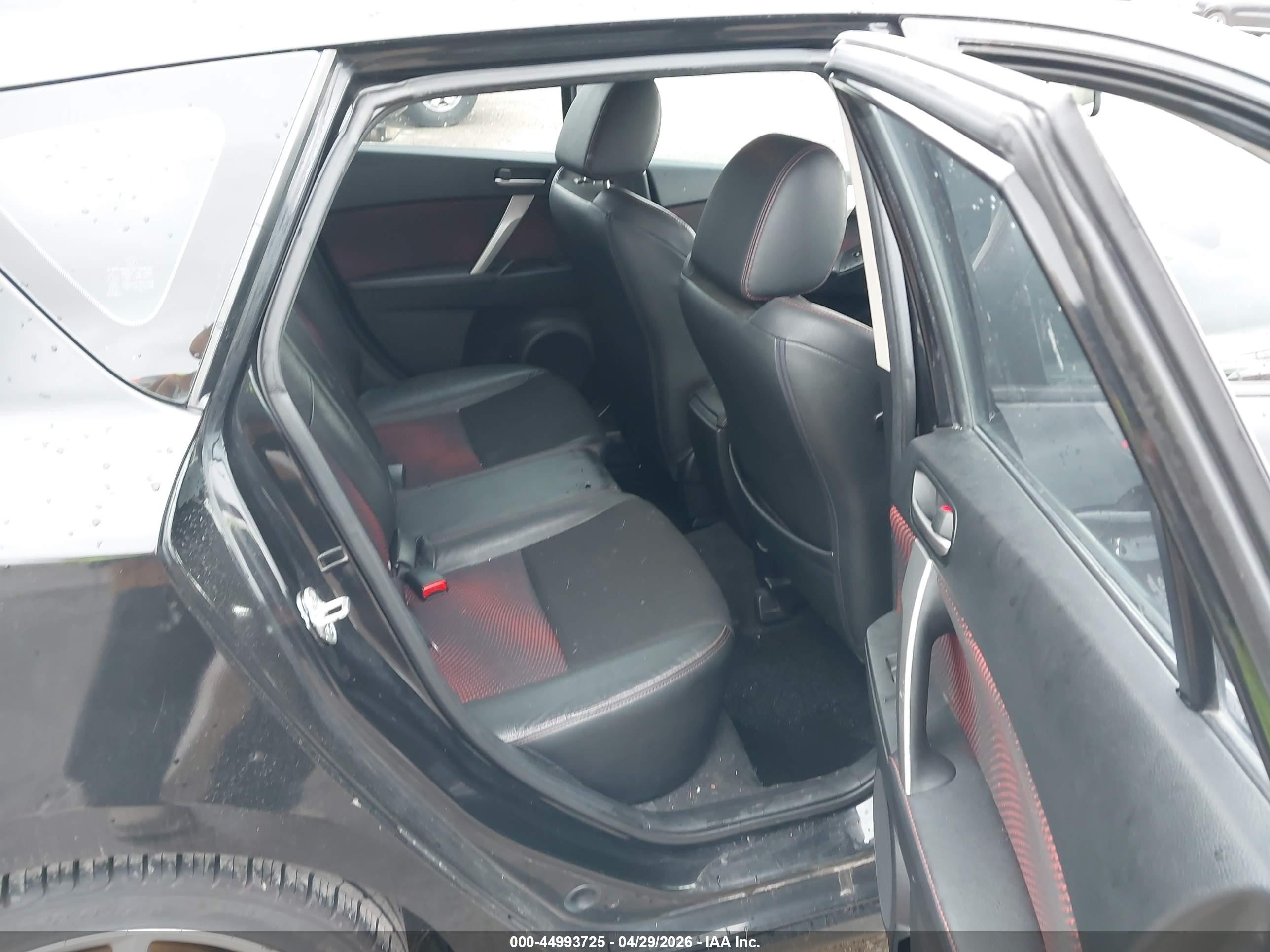 2012 Mazda Mazdaspeed3 Touring Black vin: JM1BL1L33C1699392