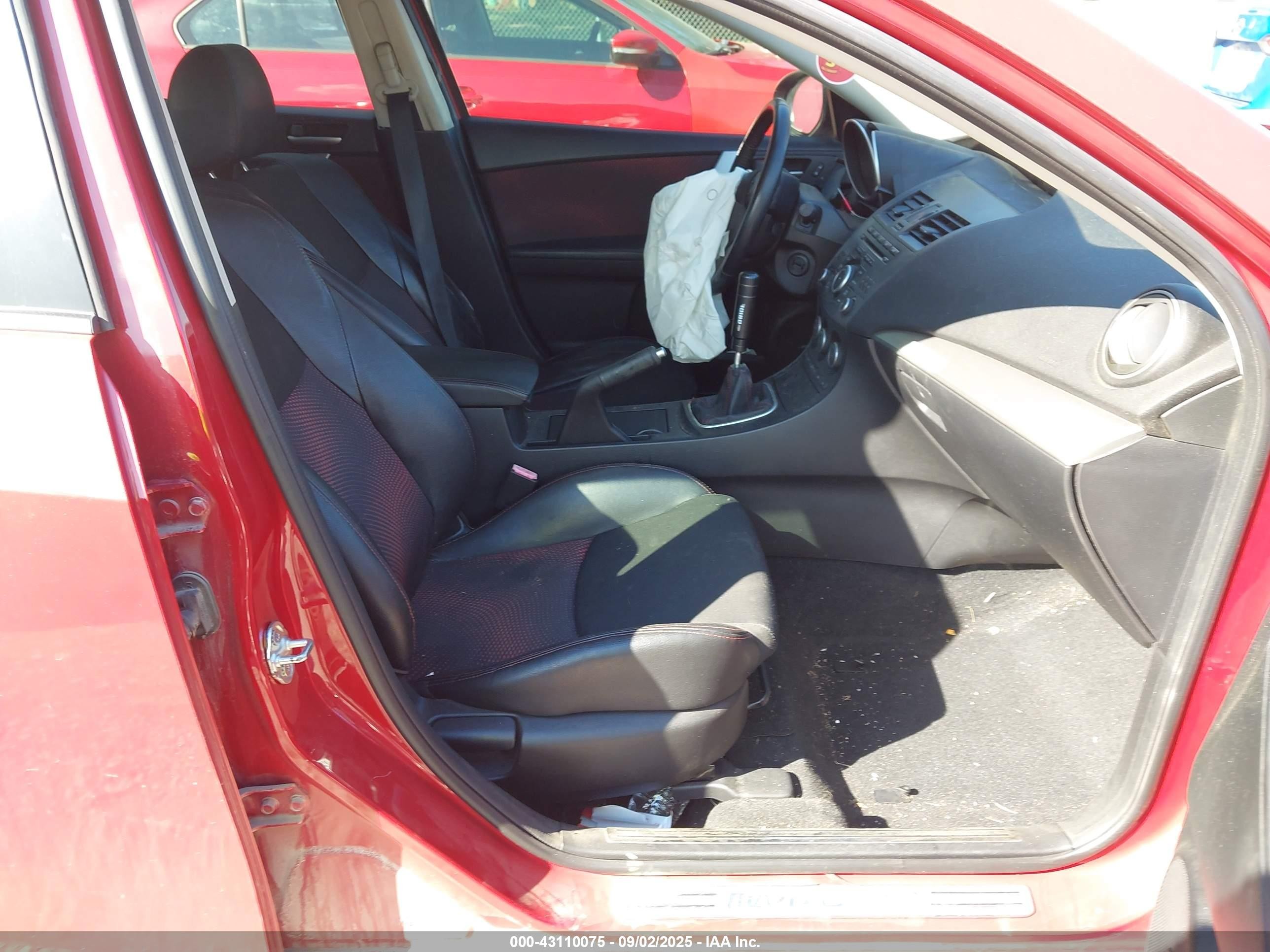 2012 Mazda Mazdaspeed3 Touring Красный vin: JM1BL1L34C1551557