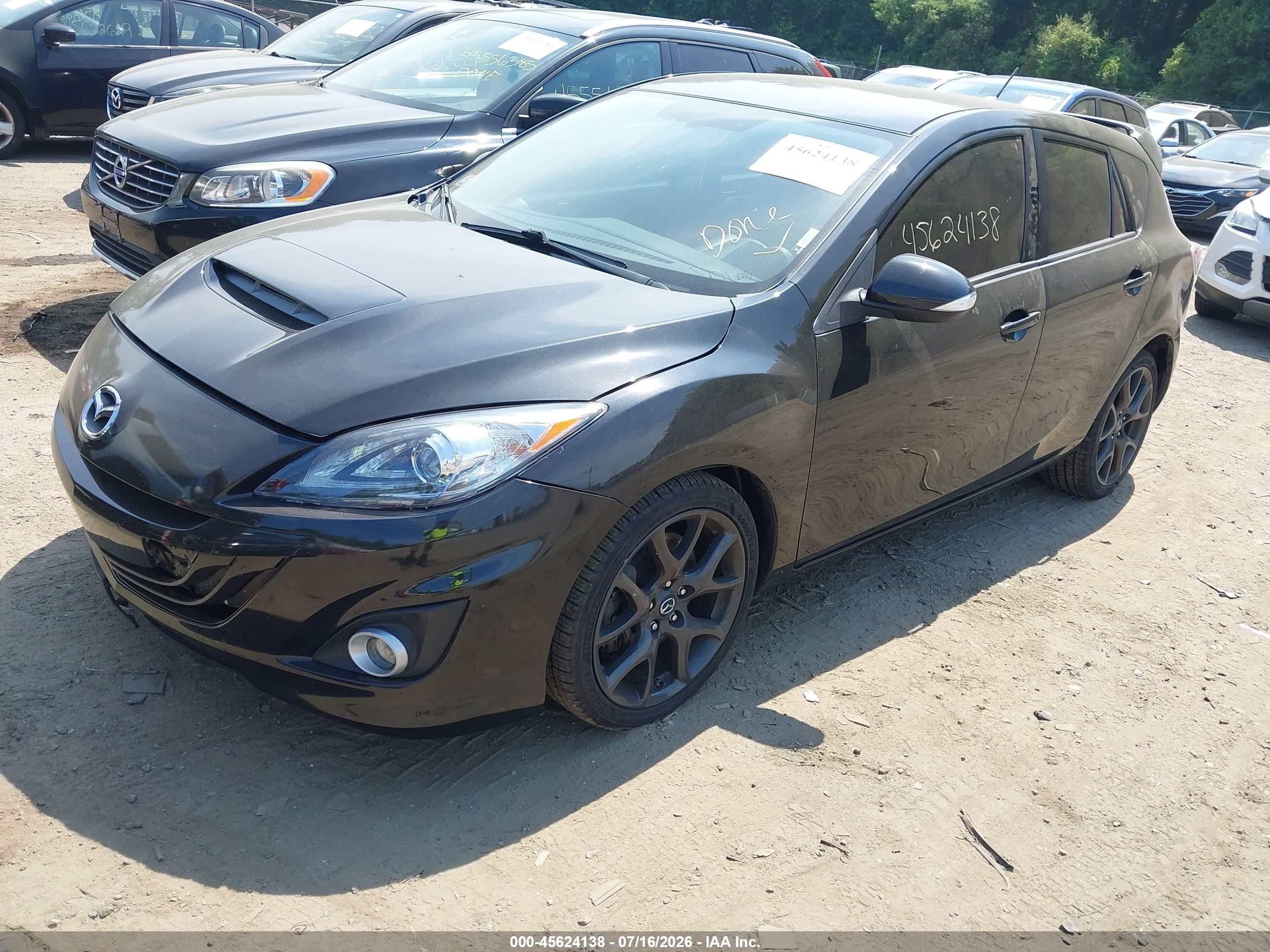 2013 Mazda Mazdaspeed3 Touring Black vin: JM1BL1L34D1756121