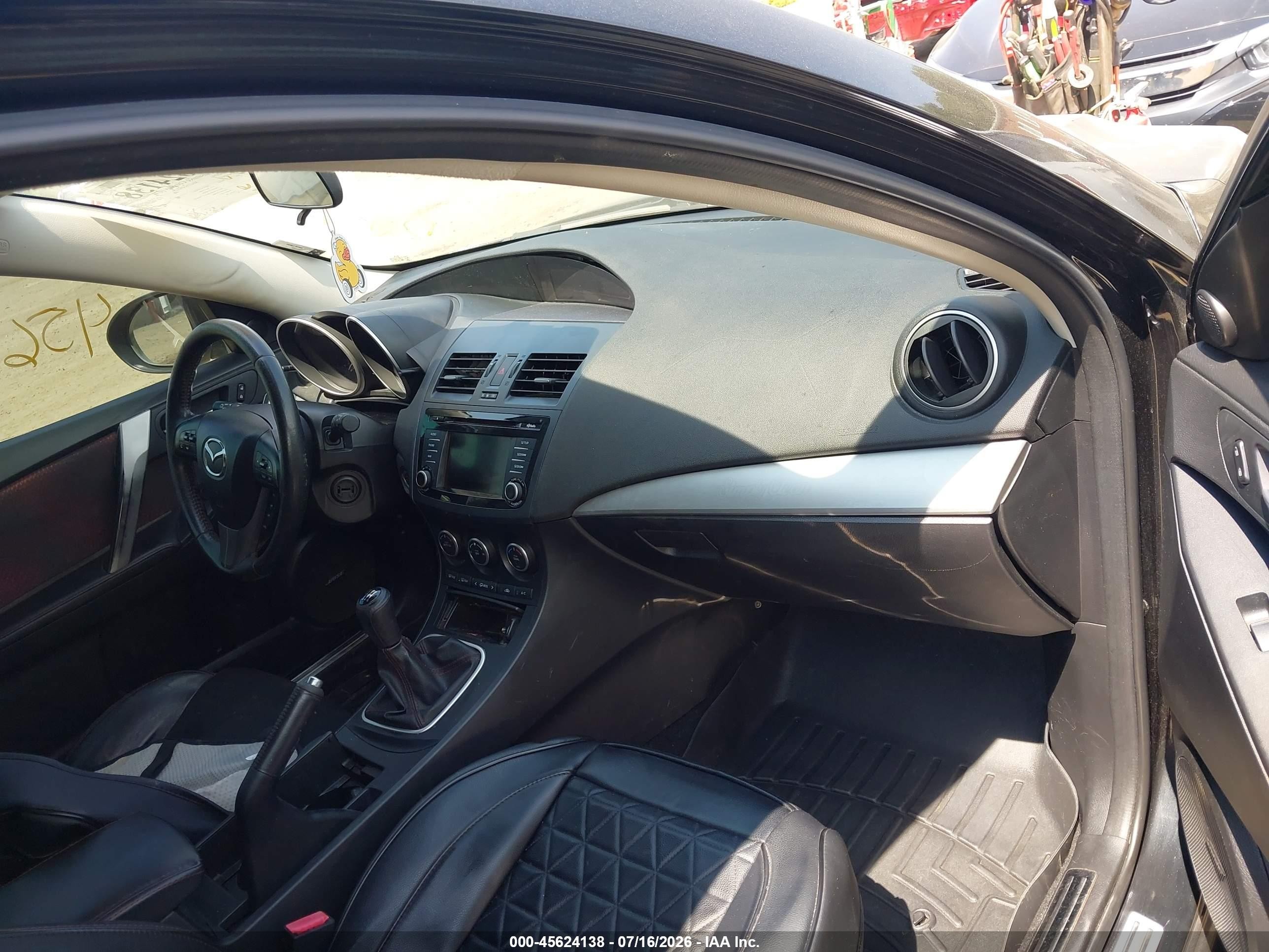 2013 Mazda Mazdaspeed3 Touring Black vin: JM1BL1L34D1756121