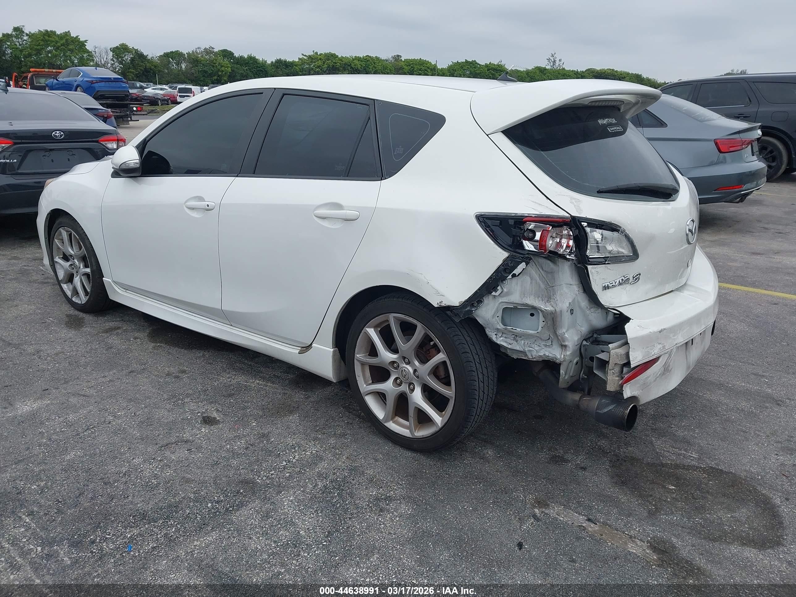 2012 Mazda Mazdaspeed3 Touring White vin: JM1BL1L35C1535738