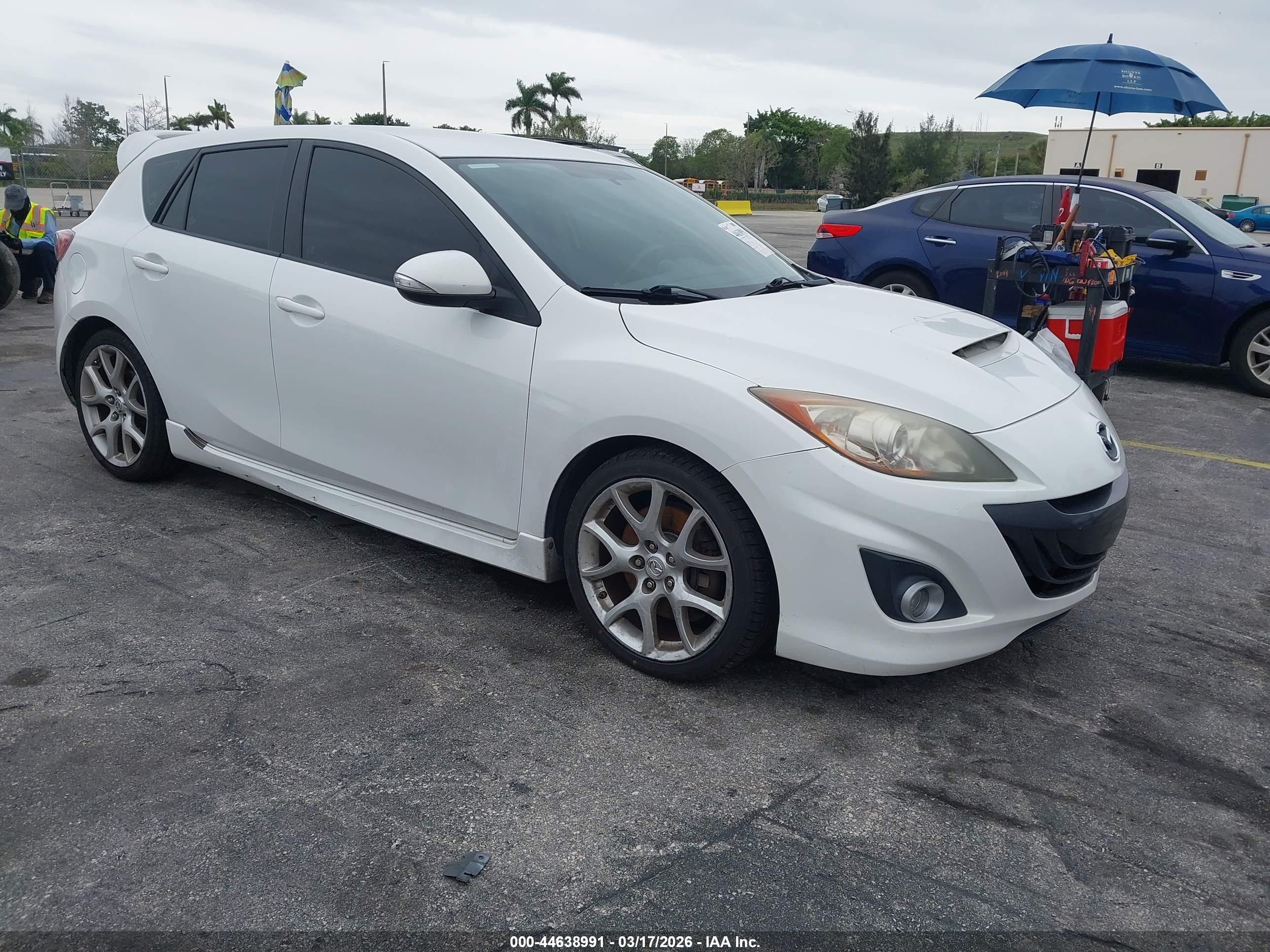 2012 Mazda Mazdaspeed3 Touring White vin: JM1BL1L35C1535738