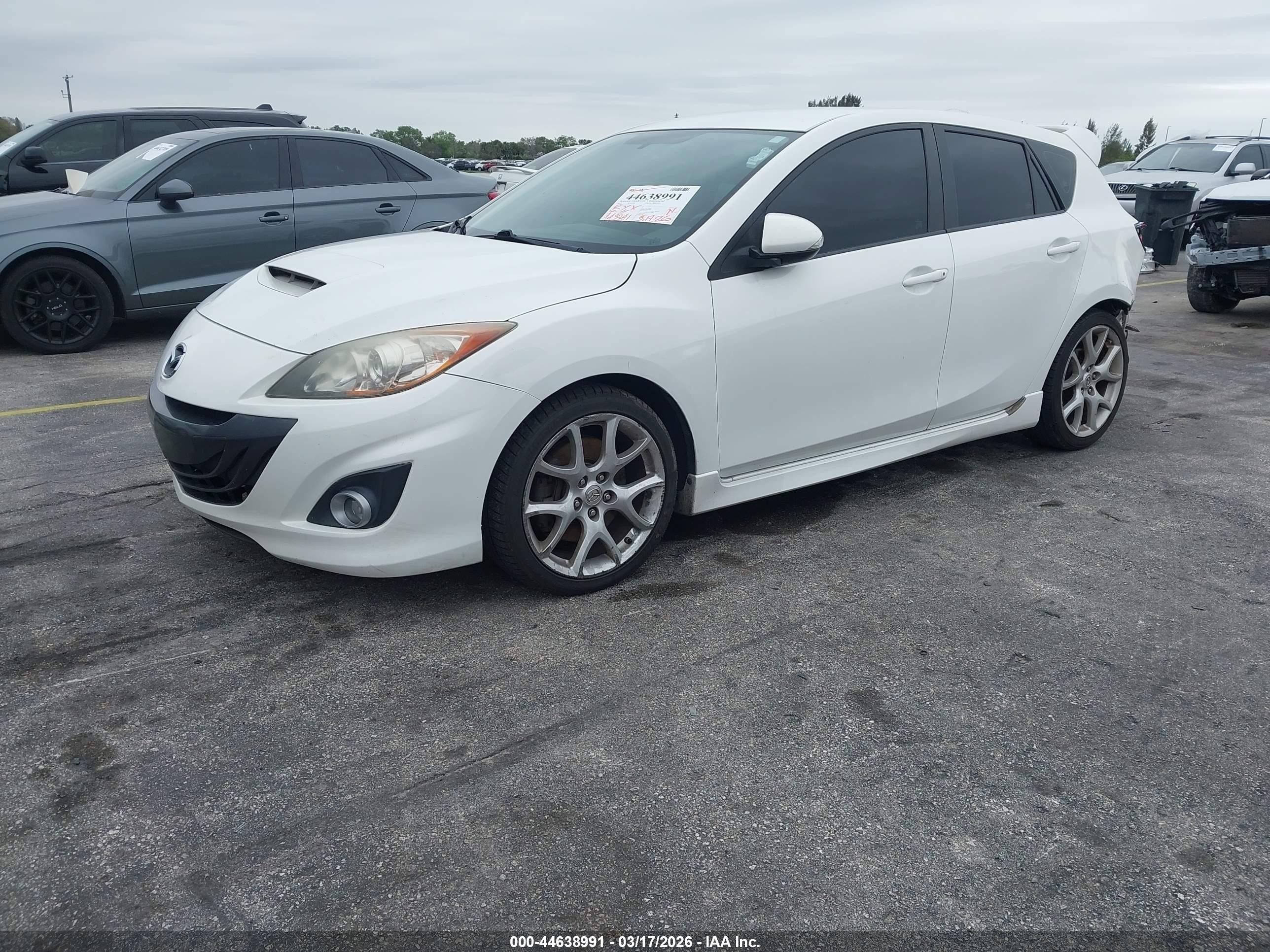 2012 Mazda Mazdaspeed3 Touring White vin: JM1BL1L35C1535738