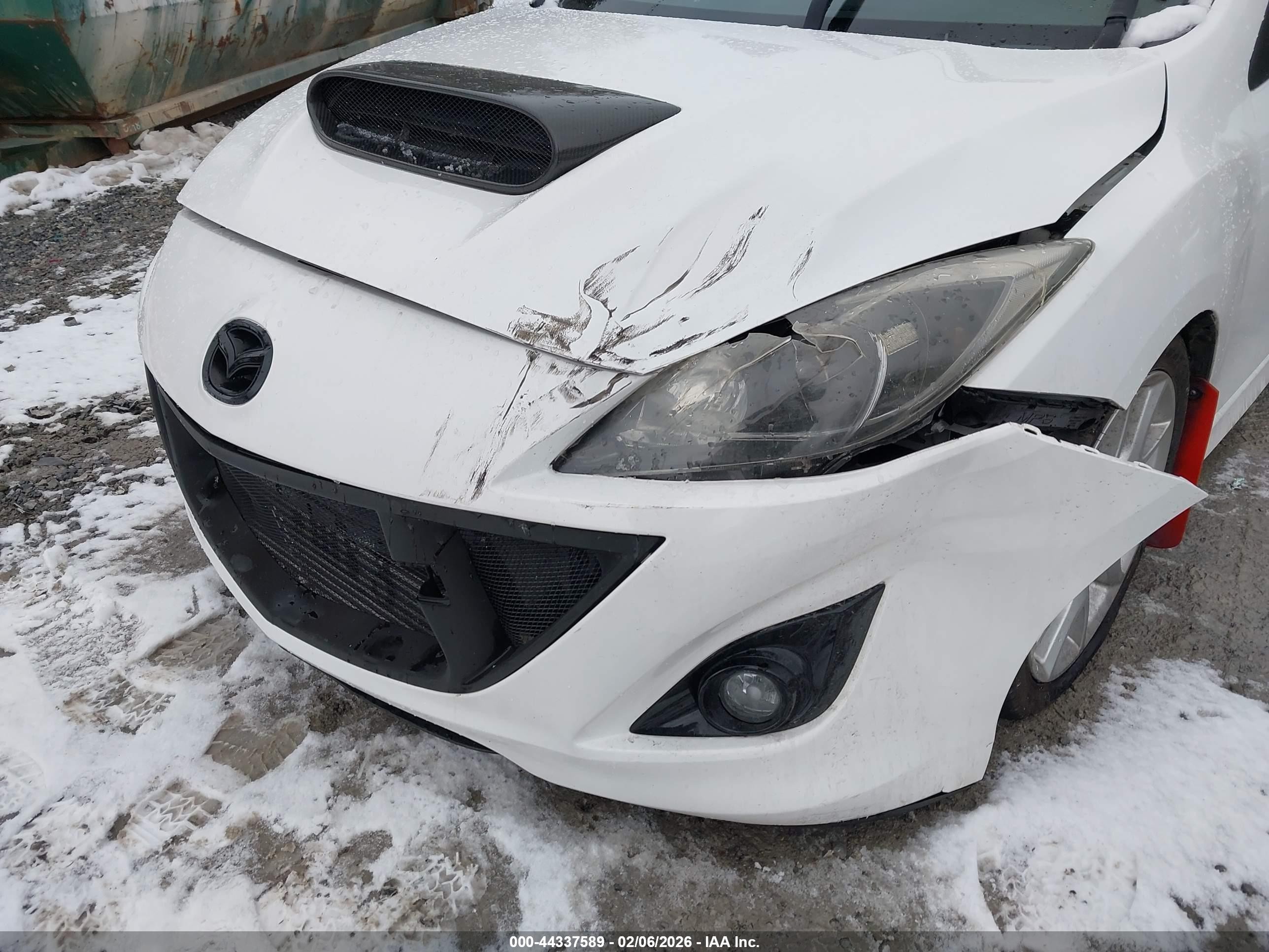 2012 Mazda Mazdaspeed3 Touring White vin: JM1BL1L35C1641932