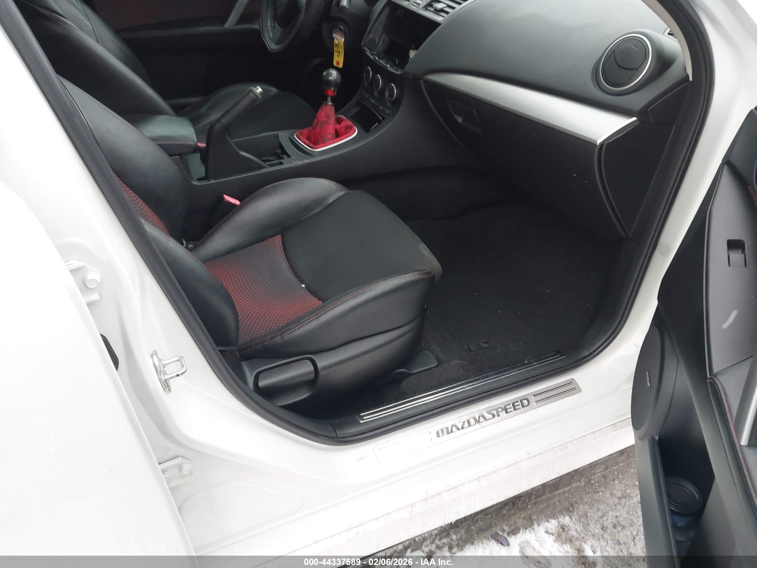 2012 Mazda Mazdaspeed3 Touring White vin: JM1BL1L35C1641932