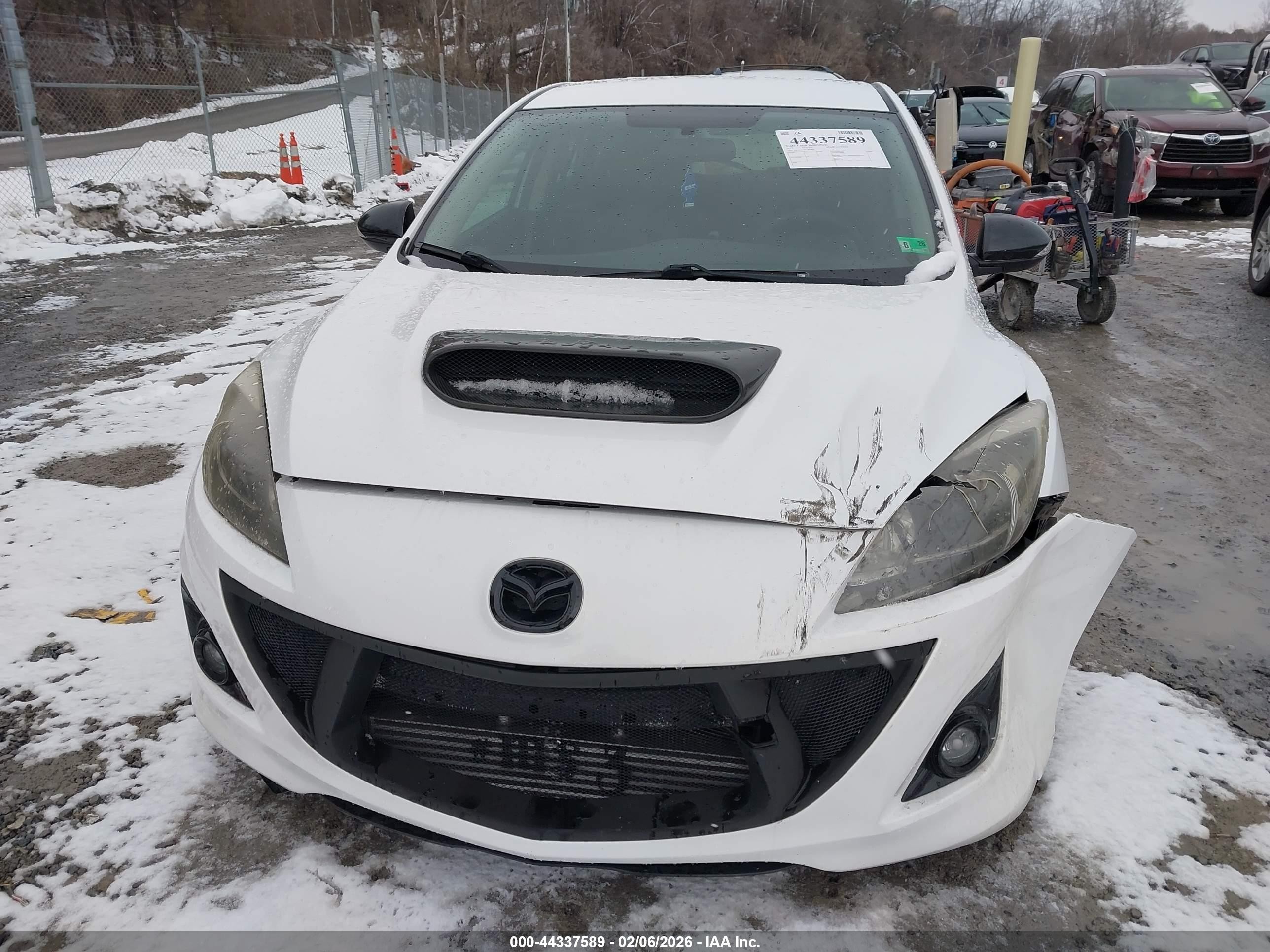 2012 Mazda Mazdaspeed3 Touring White vin: JM1BL1L35C1641932
