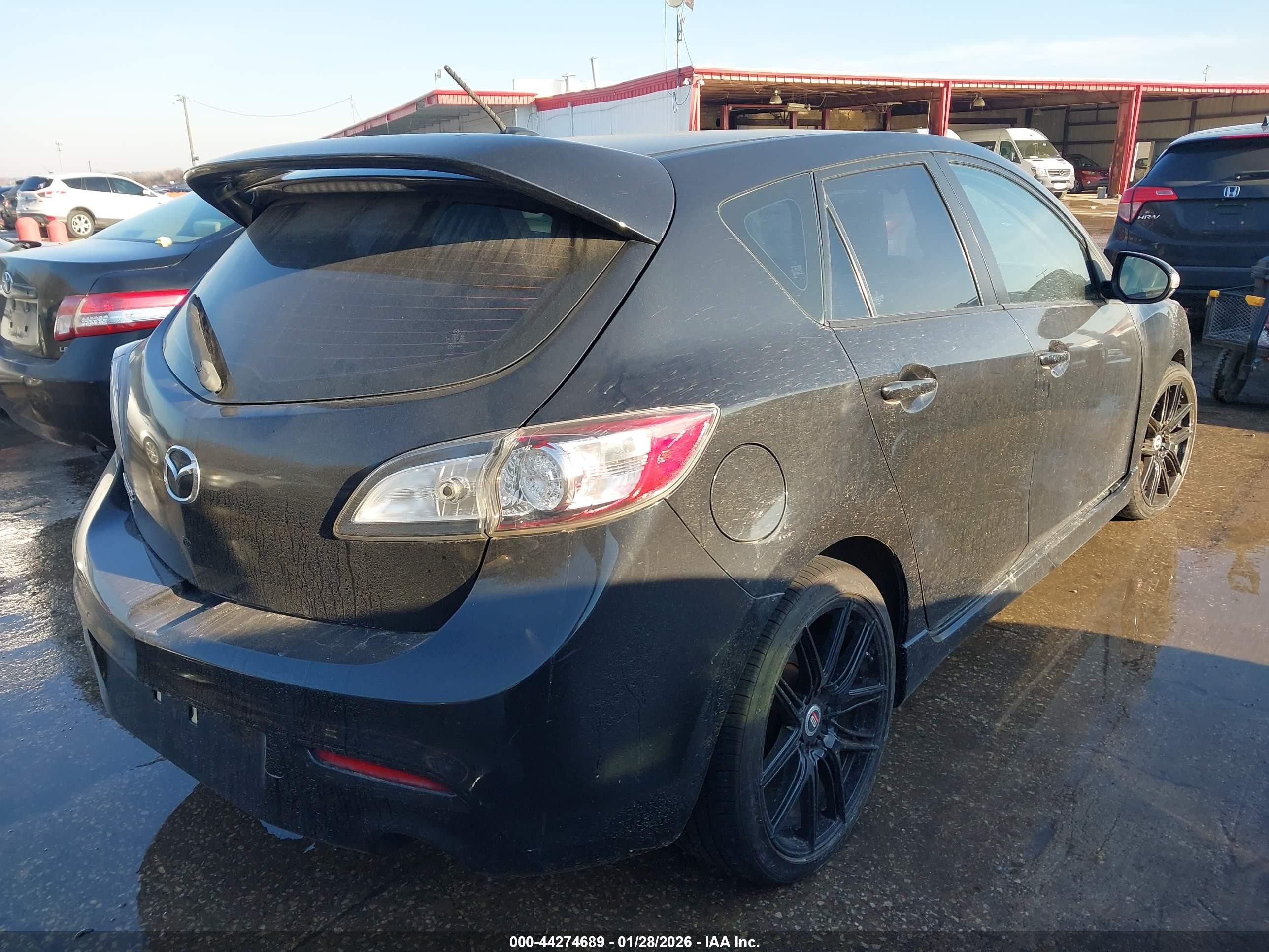2012 Mazda Mazdaspeed3 Touring Черный vin: JM1BL1L35C1648461