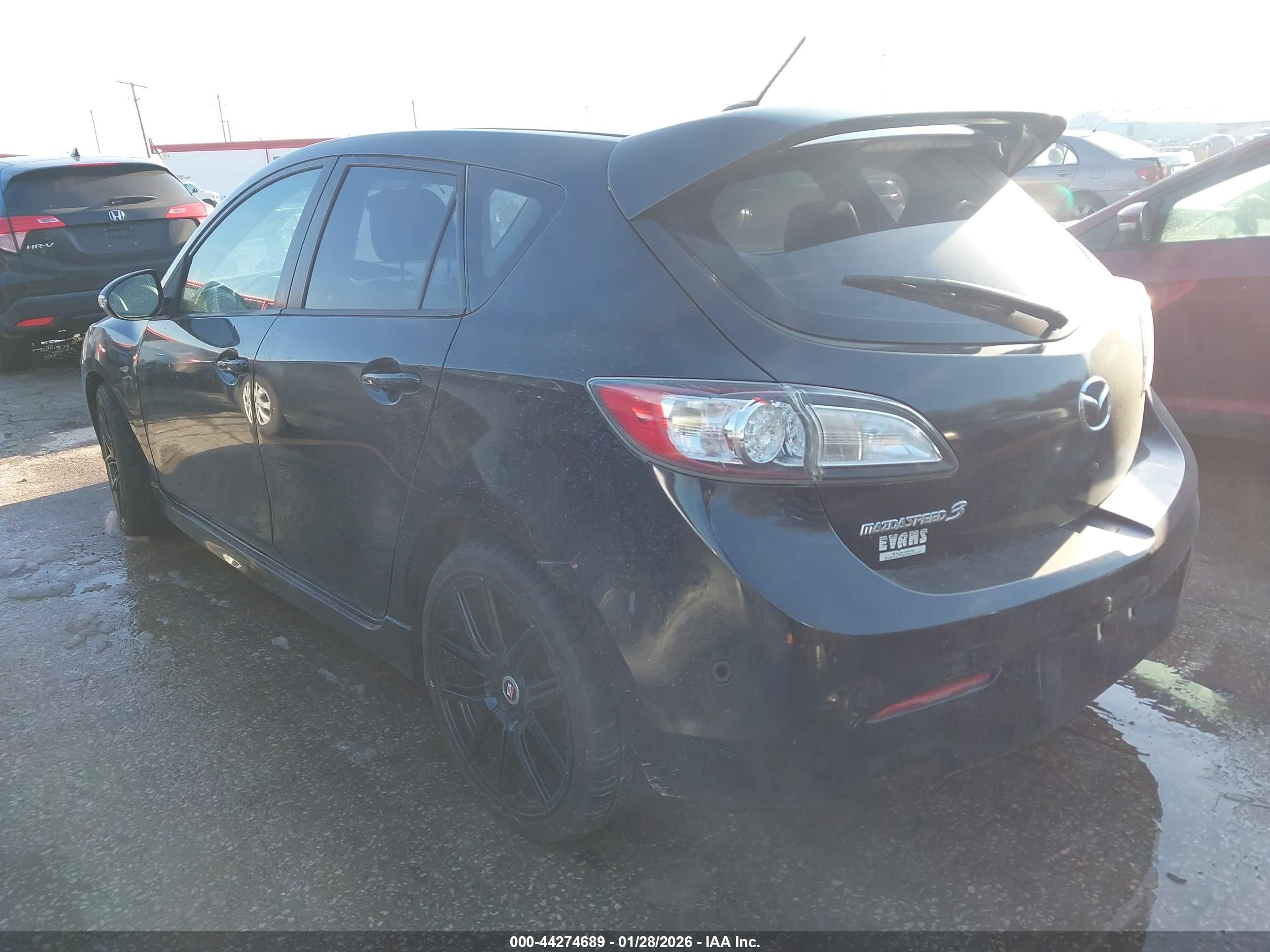 2012 Mazda Mazdaspeed3 Touring Черный vin: JM1BL1L35C1648461