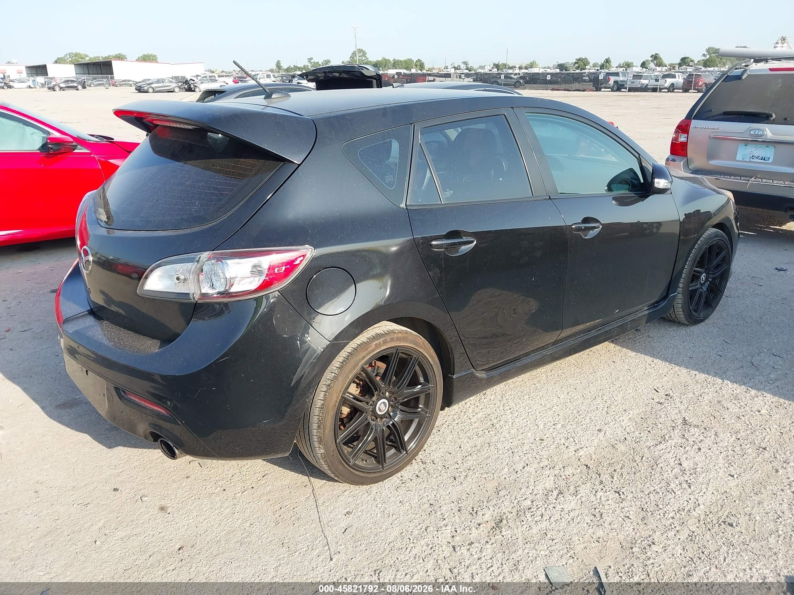 2012 Mazda Mazdaspeed3 Touring Черный vin: JM1BL1L35C1648461