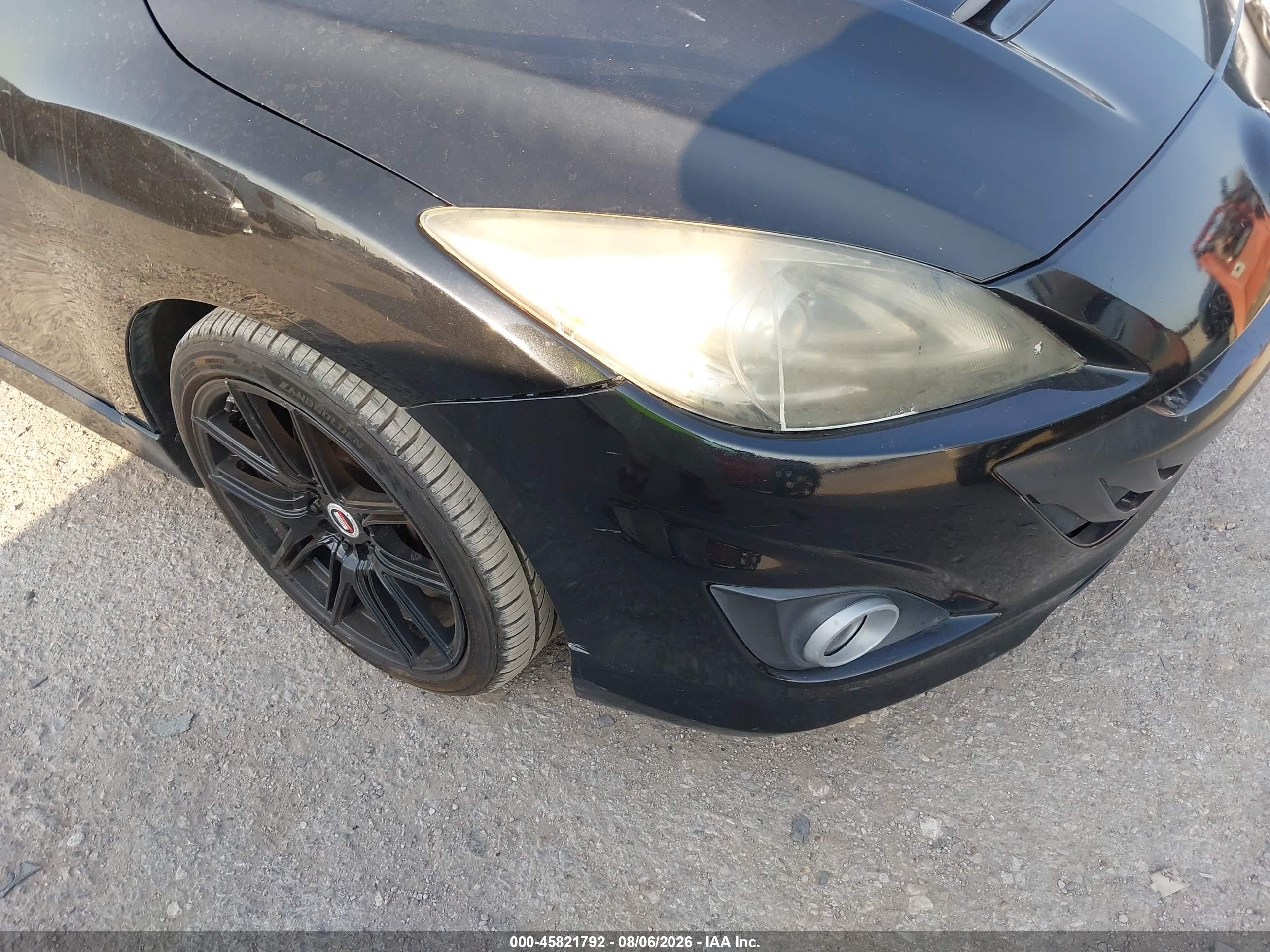 2012 Mazda Mazdaspeed3 Touring Черный vin: JM1BL1L35C1648461