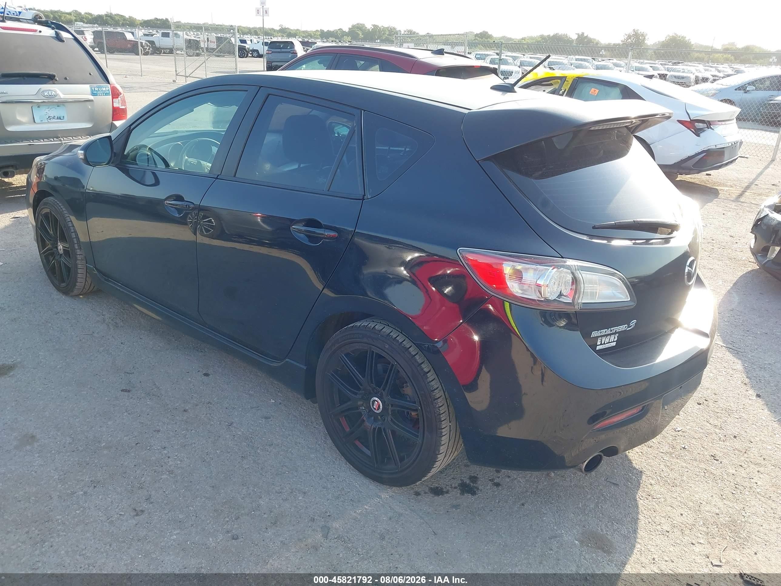 2012 Mazda Mazdaspeed3 Touring Черный vin: JM1BL1L35C1648461