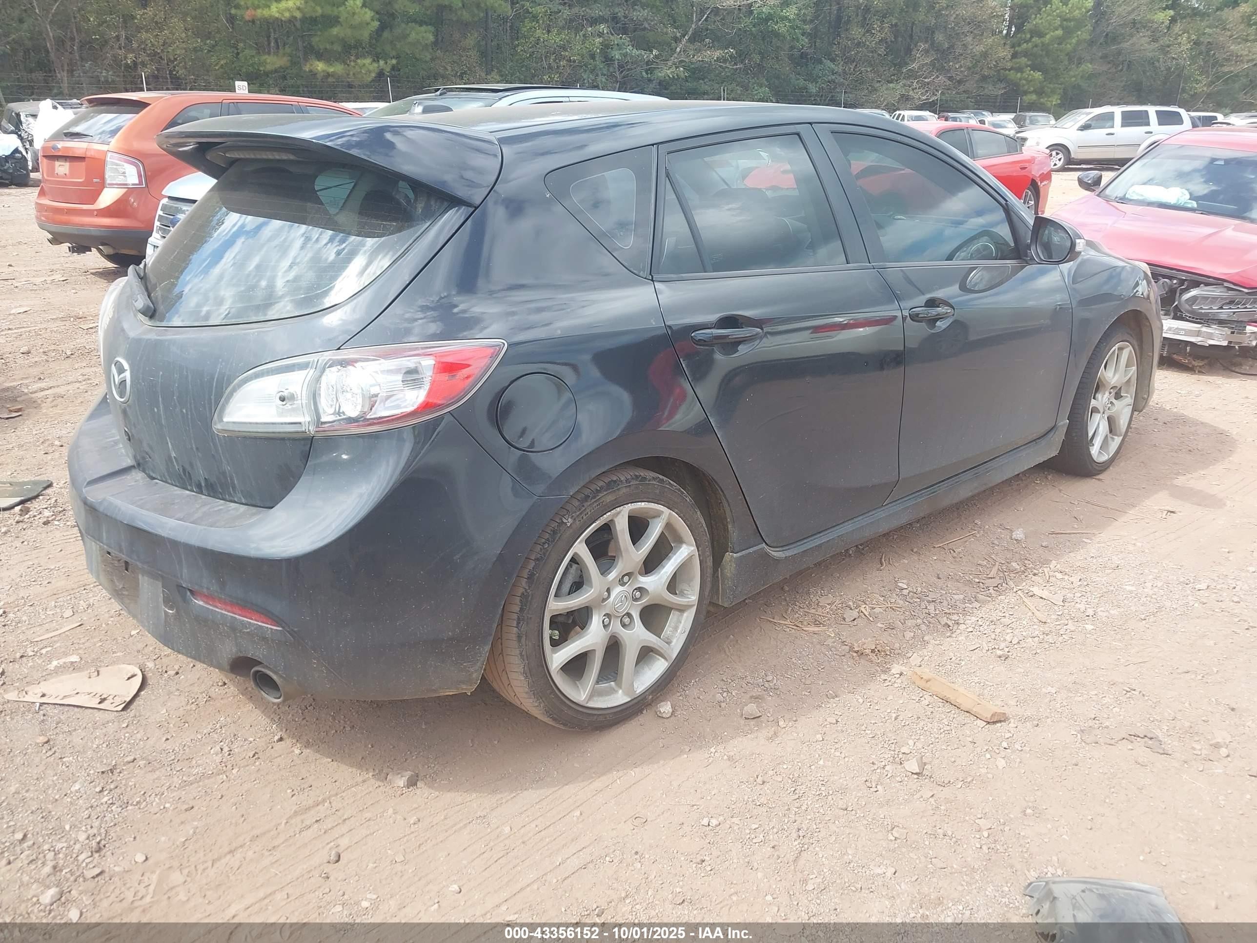 2012 Mazda Mazdaspeed3 Touring Черный vin: JM1BL1L36C1517734