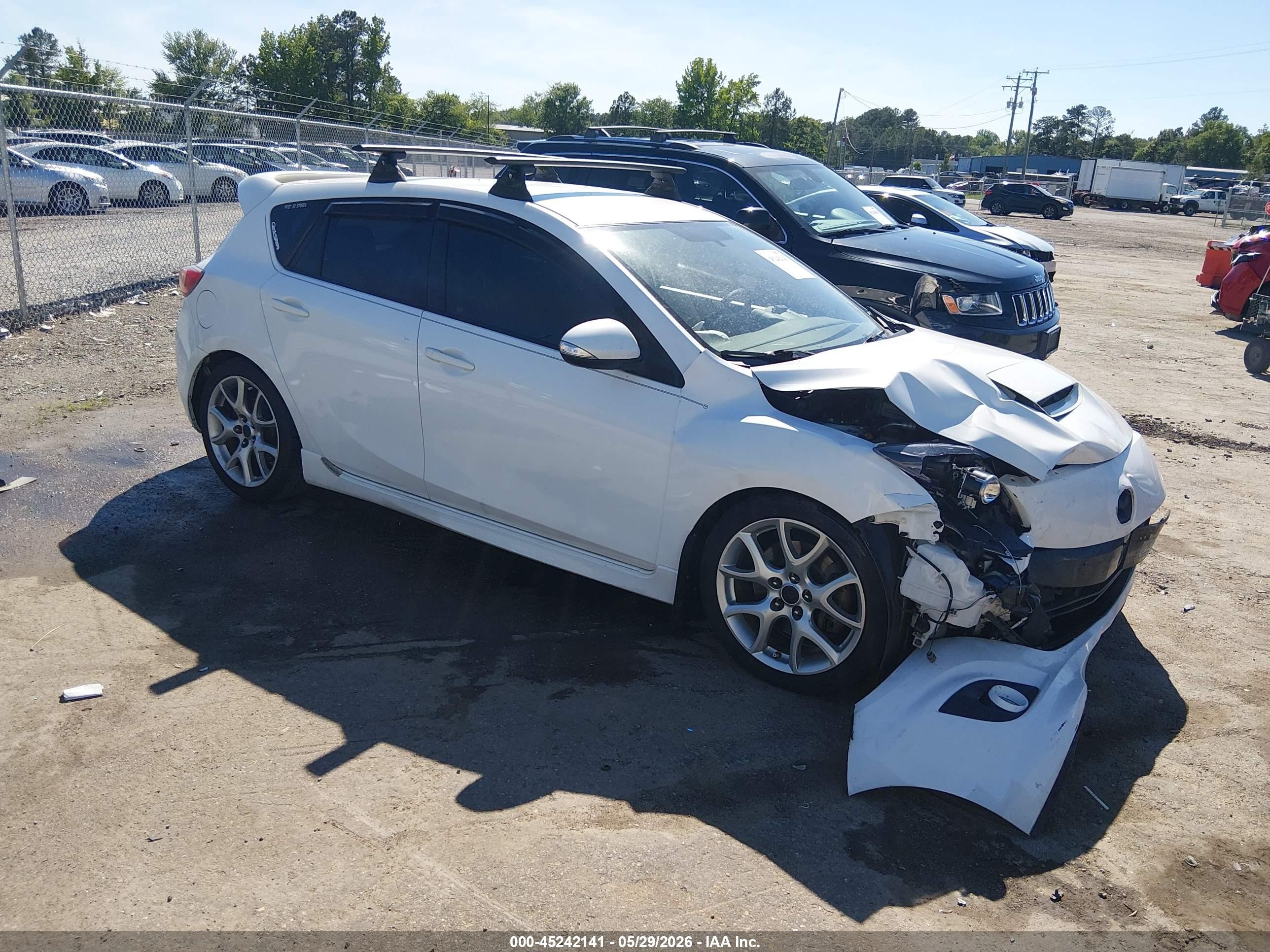 2012 Mazda Mazdaspeed3 Touring White vin: JM1BL1L38C1646977